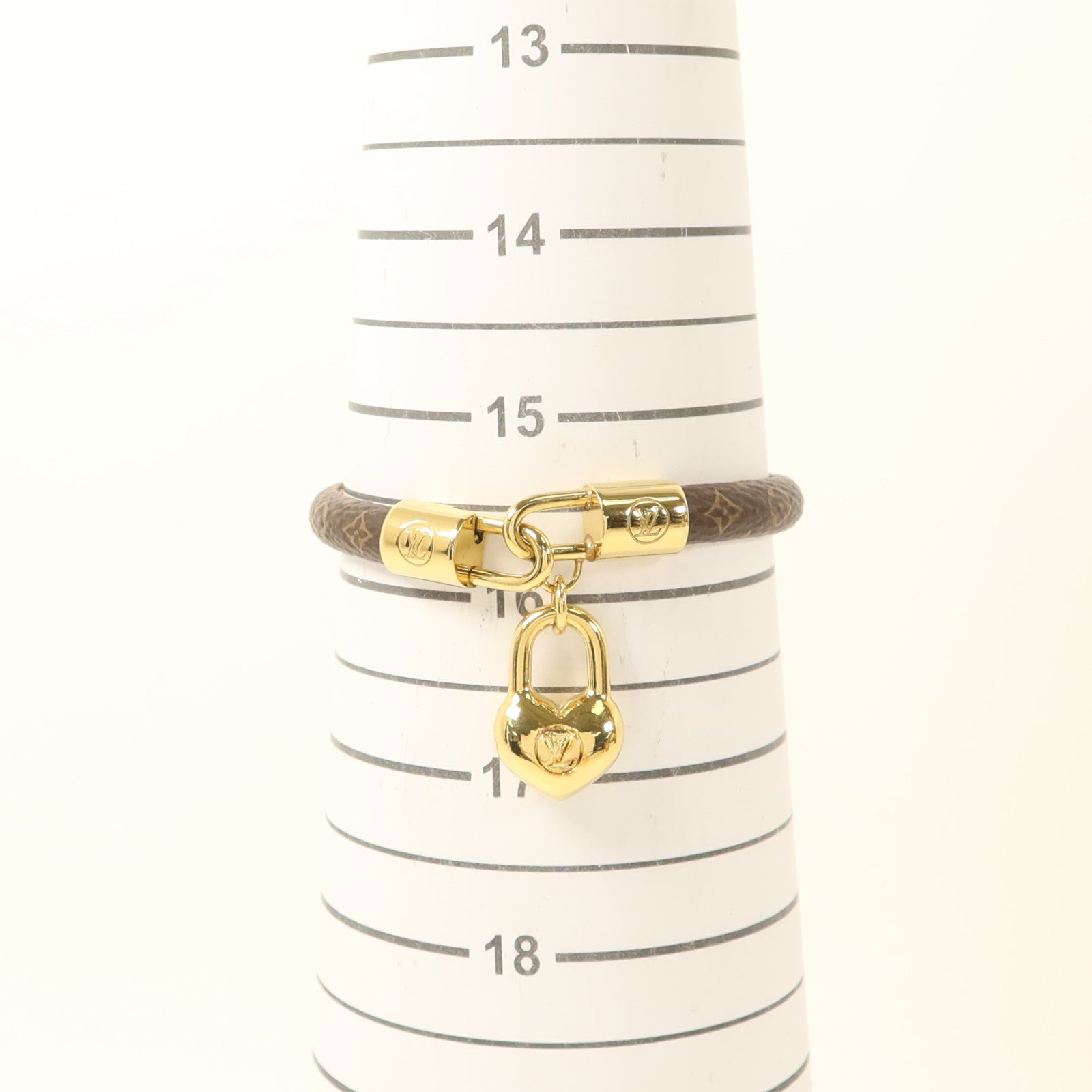 LOUIS VUITTON Monogram/金屬Crazy In Lock Bracelet手鏈