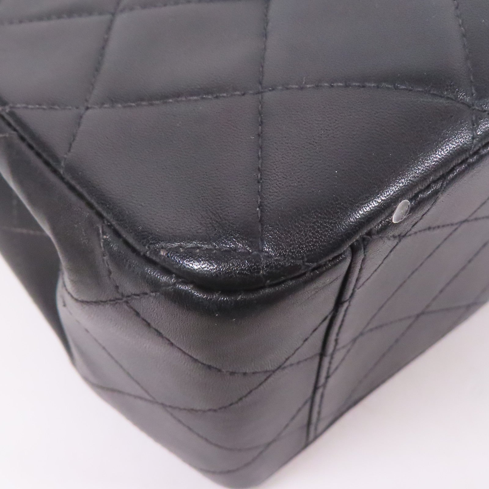 CHANEL 羊皮皮革Chain Shoulder金扣鏈帶肩背袋