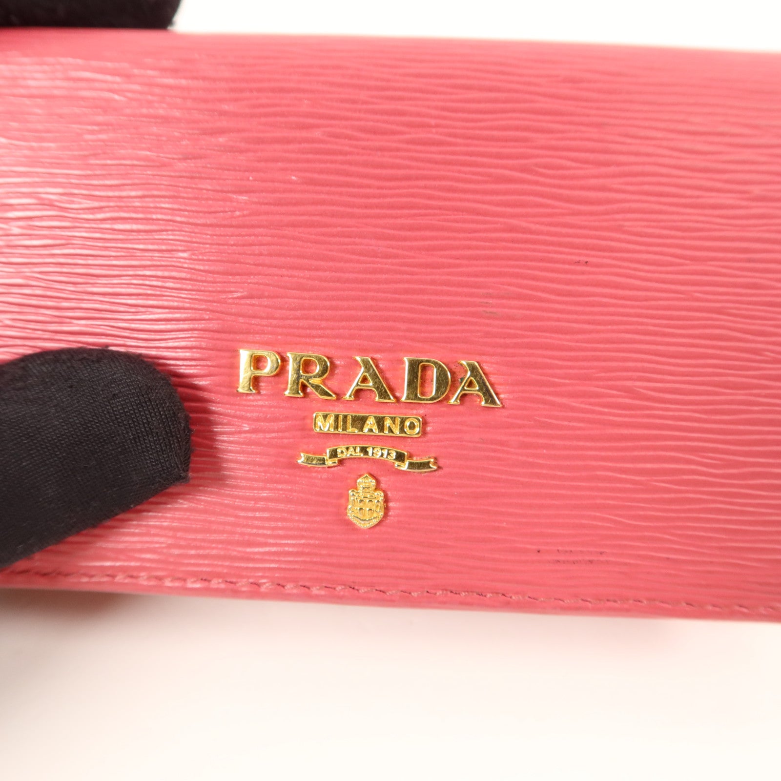 PRADA 牛皮皮革Card Case金扣卡片套