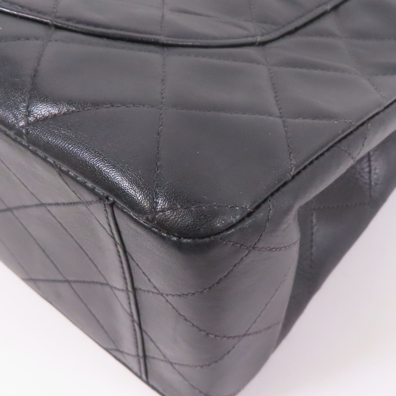 CHANEL 羊皮皮革Chain Shoulder金扣鏈帶肩背袋
