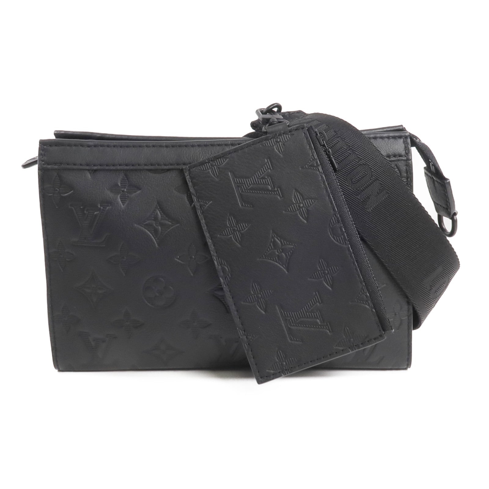 LOUIS VUITTON Monogram Shadow Gaston Wearable Wallet肩背袋
