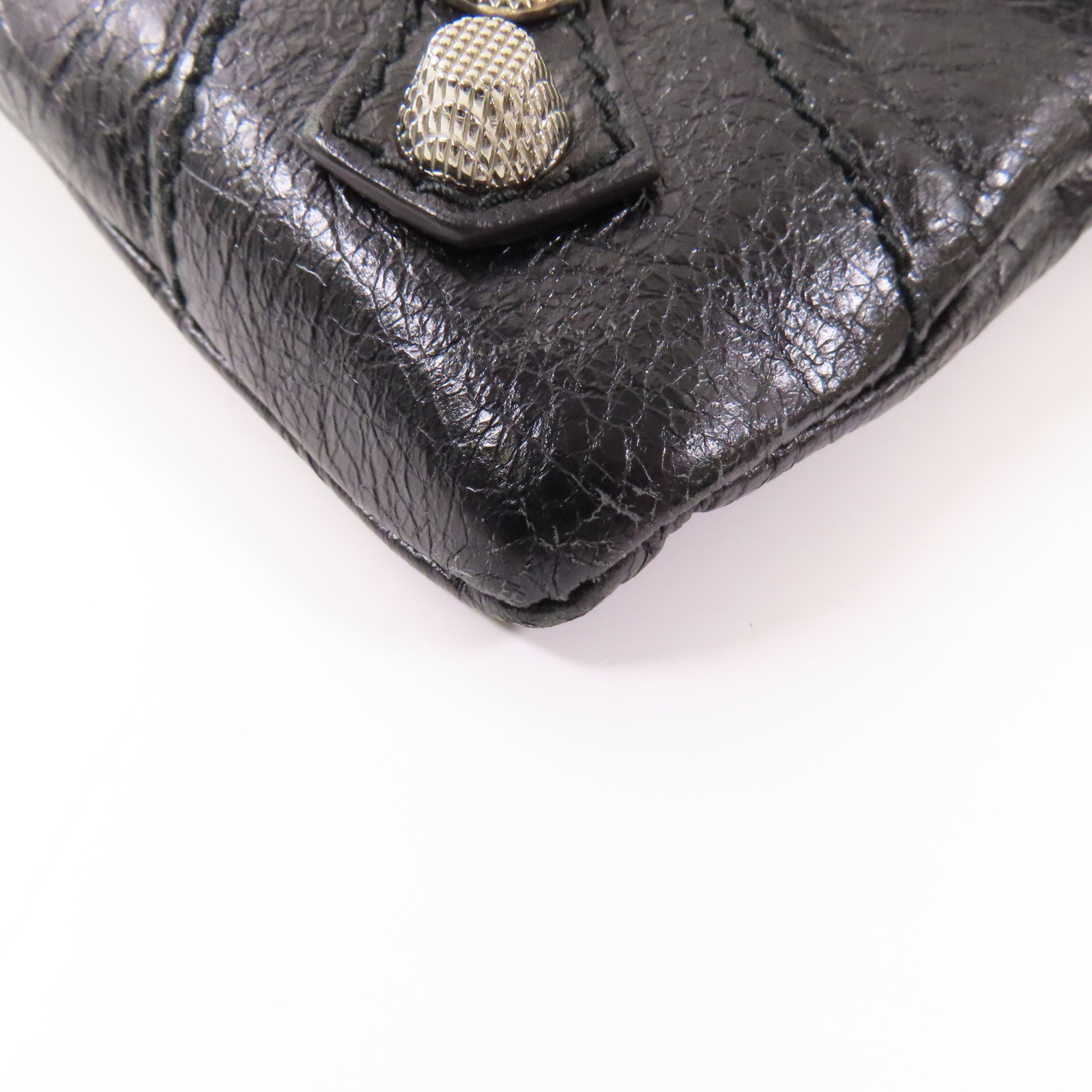 BALENCIAGA 牛皮皮革Giant Envelope銀扣肩背袋