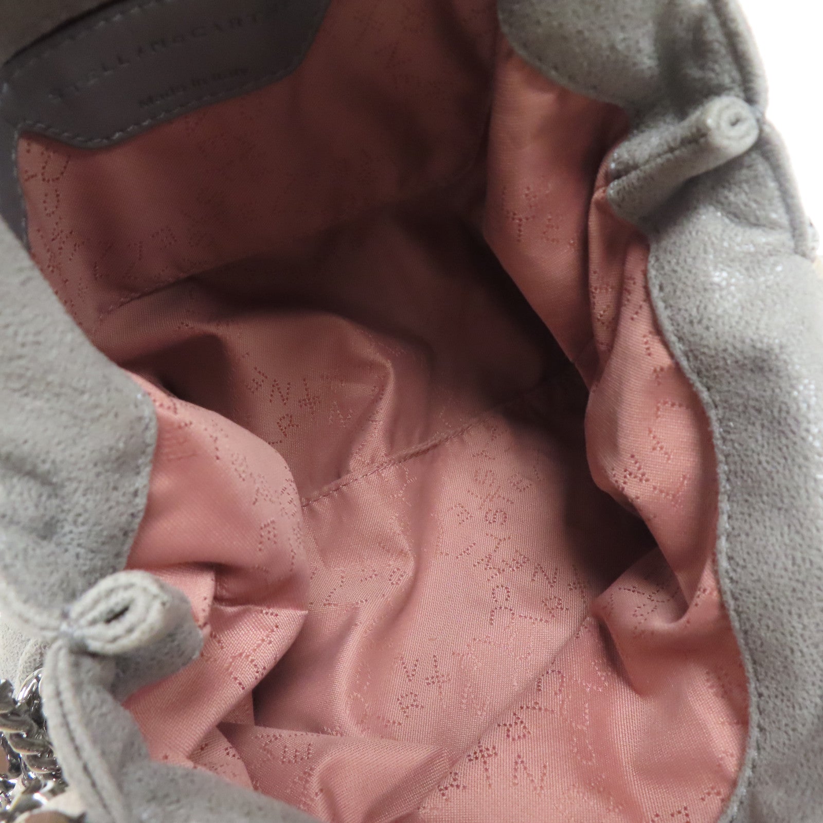 SELECTION 【激減優惠】聚酯纖維Falabella Mini Tote銀扣手挽肩背兩用袋灰色