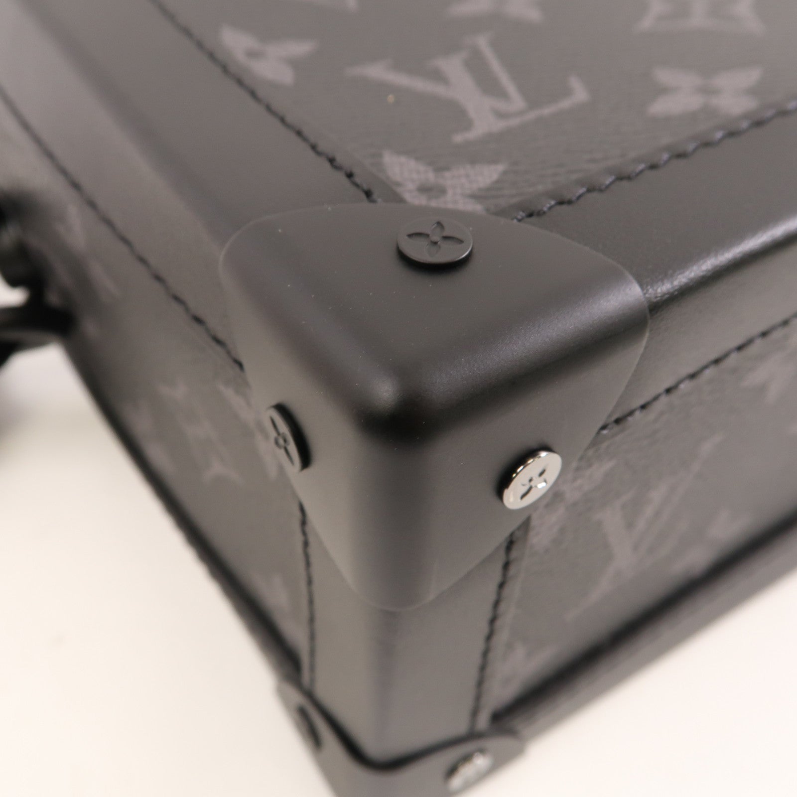 LOUIS VUITTON LV Soft Trunk Shoulder Bag M44730 Monogram Eclipse Black