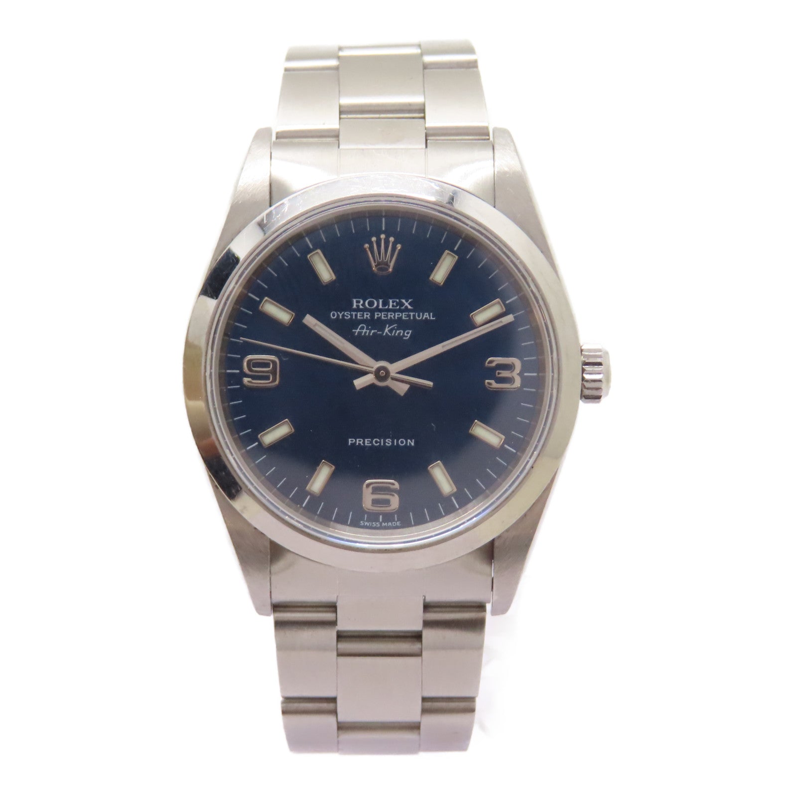 ROLEX Air King不鏽鋼手錶自動機芯藍色