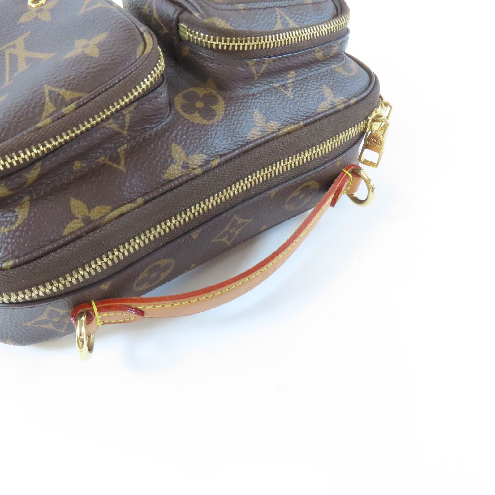 LOUIS VUITTON 【激減優惠】Monogram Utility 2 Way Shoulder Bag金扣手挽肩背兩用袋啡色