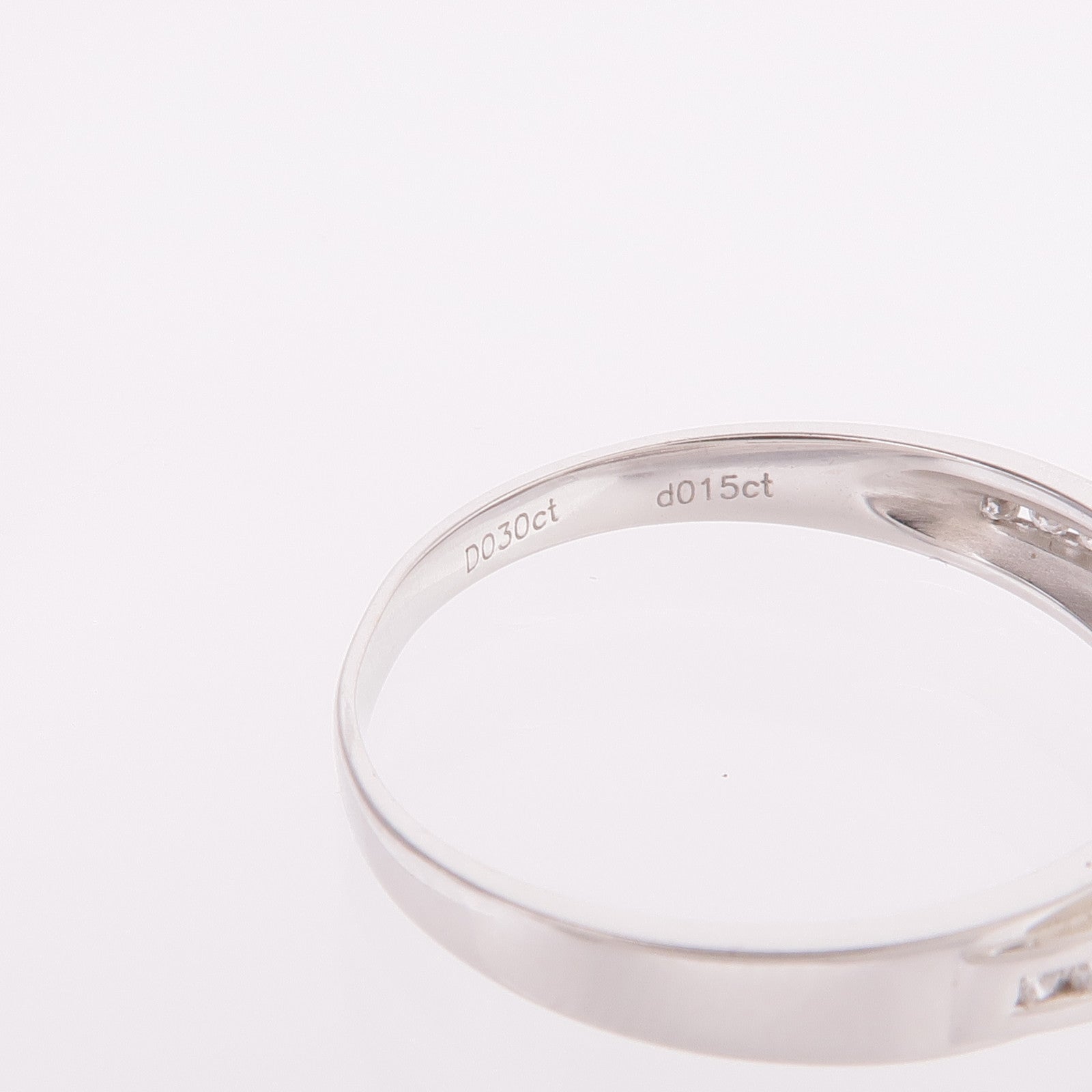 JEWELRY 【激減優惠】18K白金Diamond Ring鑽石戒指US#9.25
