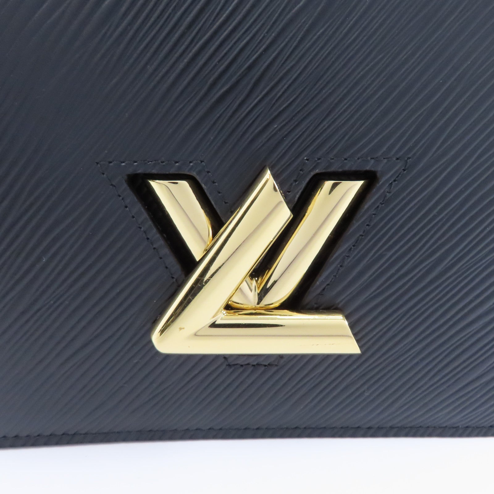 LOUIS VUITTON Epi Twist金扣鏈帶肩背袋黑色