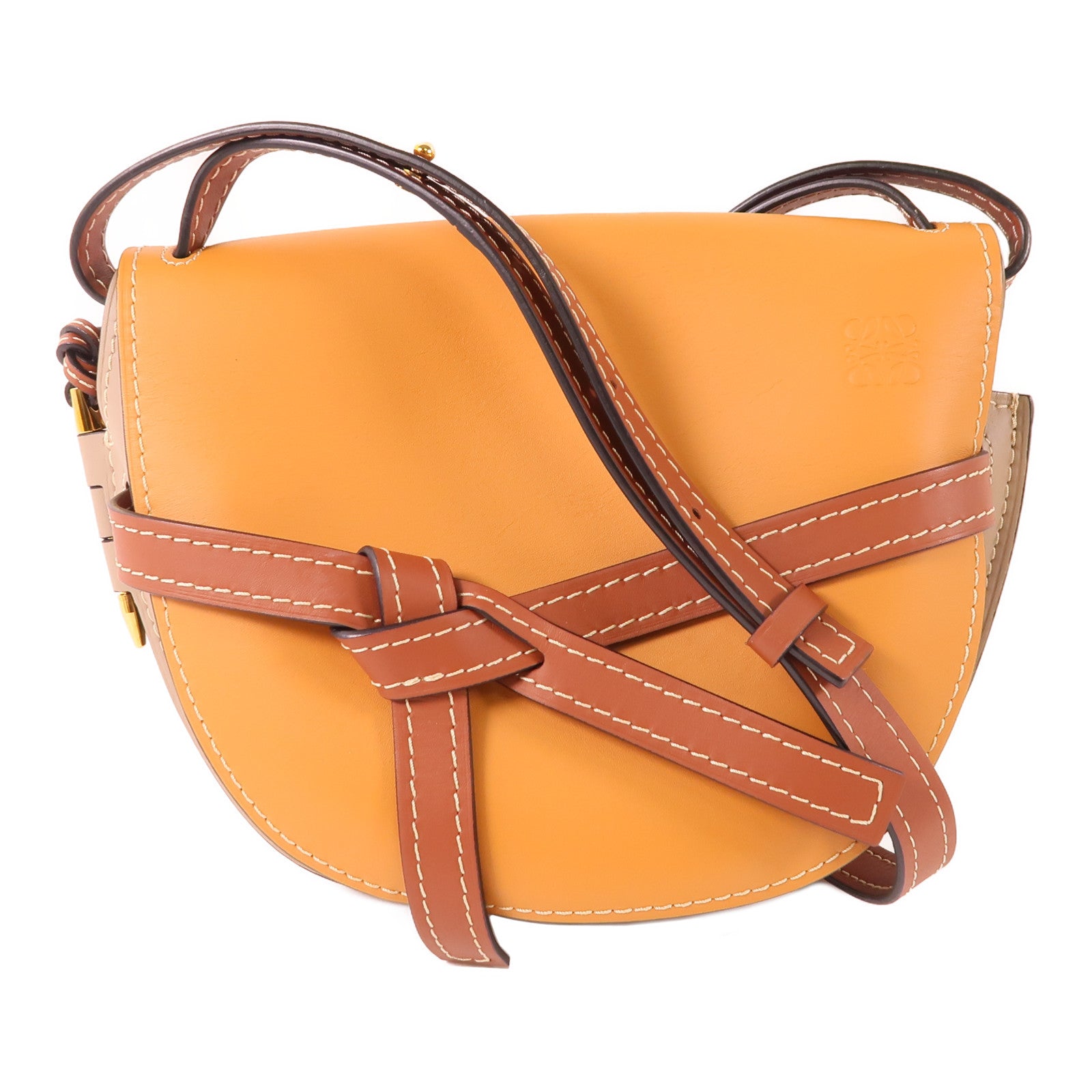 LOEWE 牛皮皮革Gate Small金扣肩背袋