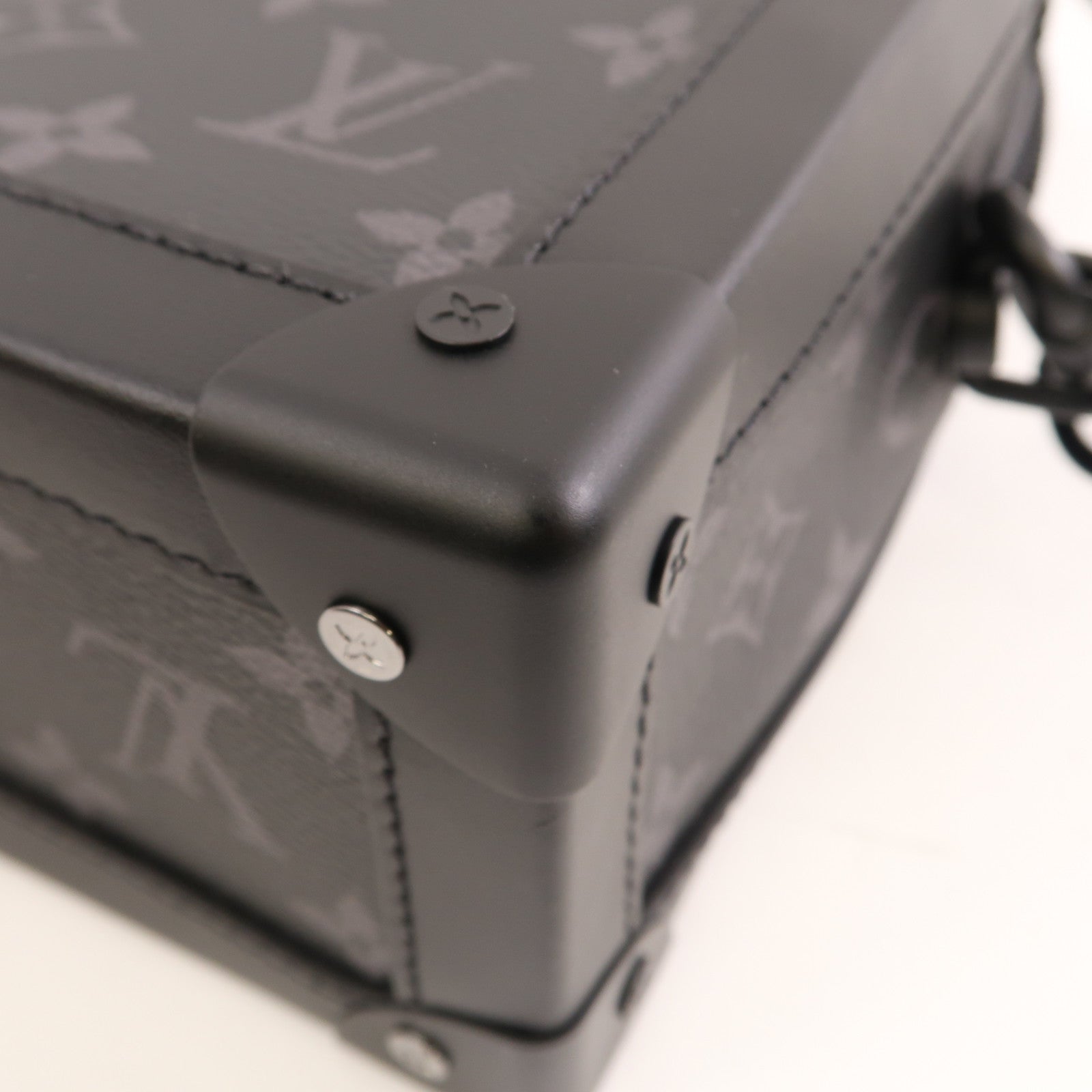 LOUIS VUITTON LV Soft Trunk Shoulder Bag M44730 Monogram Eclipse Black