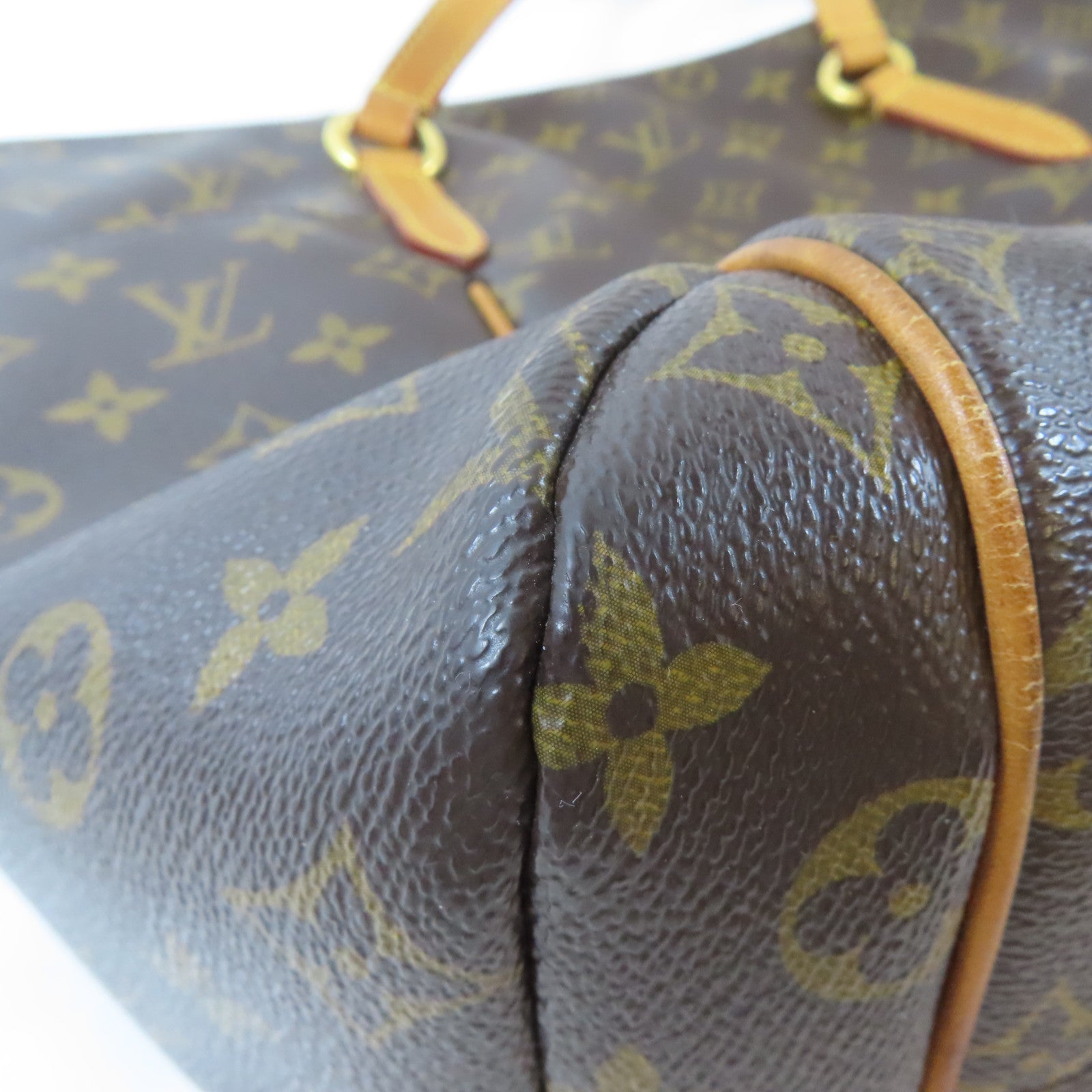 LOUIS VUITTON 【激減優惠】Monogram Totally MM金扣肩背袋啡色
