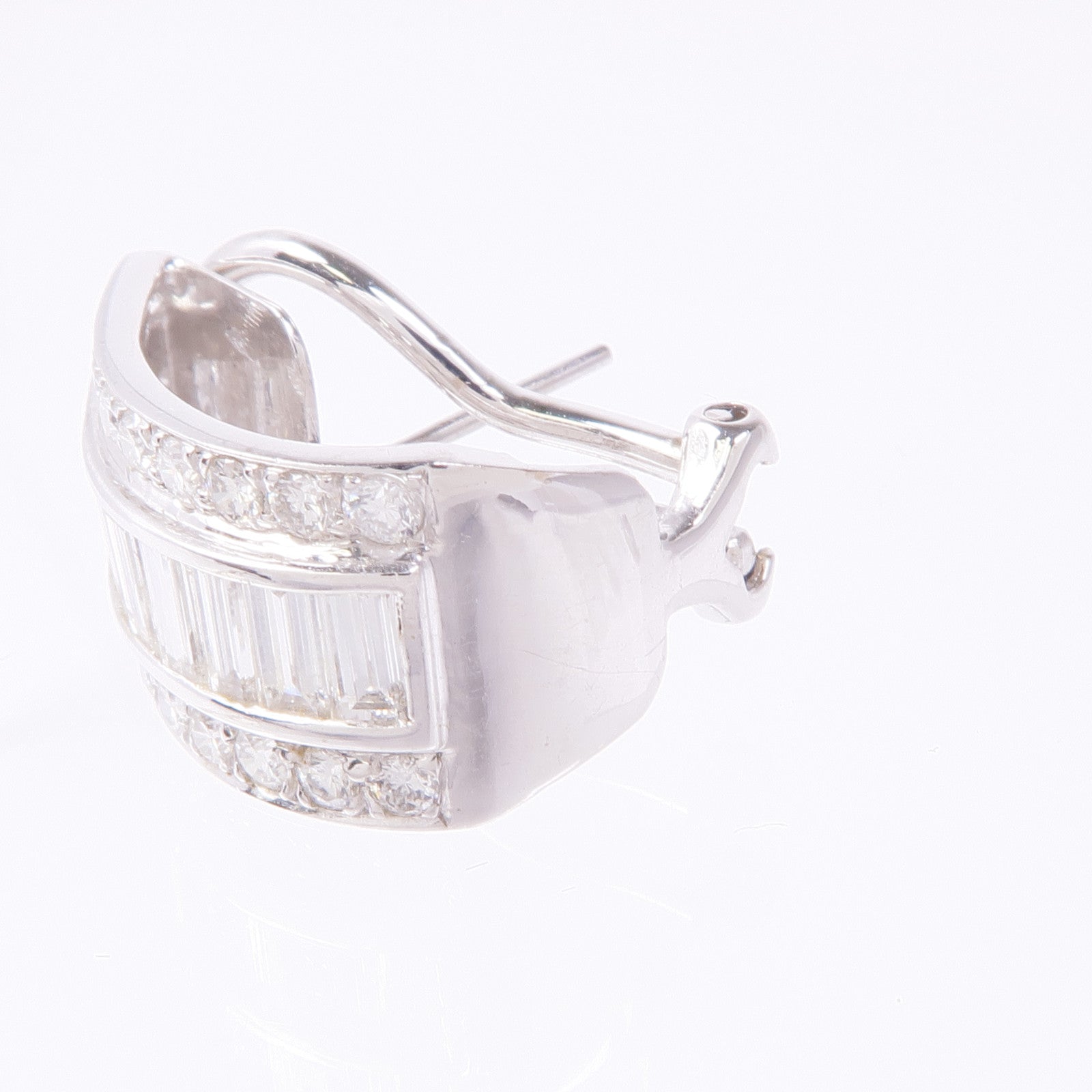 JEWELRY Diamond Earrings 18K White Gold