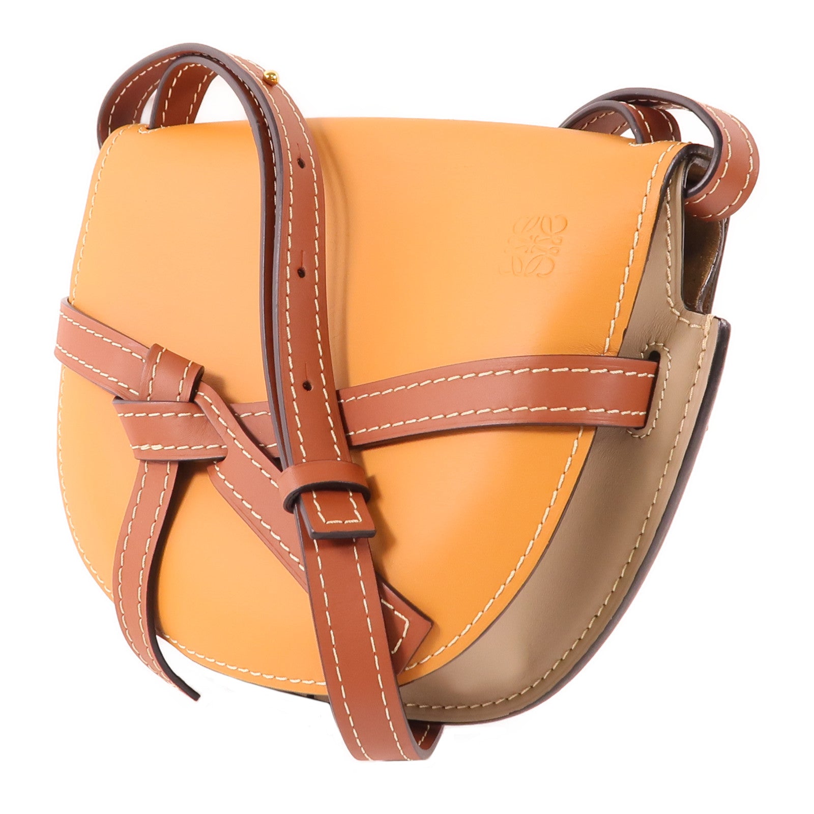 LOEWE 牛皮皮革Gate Small金扣肩背袋