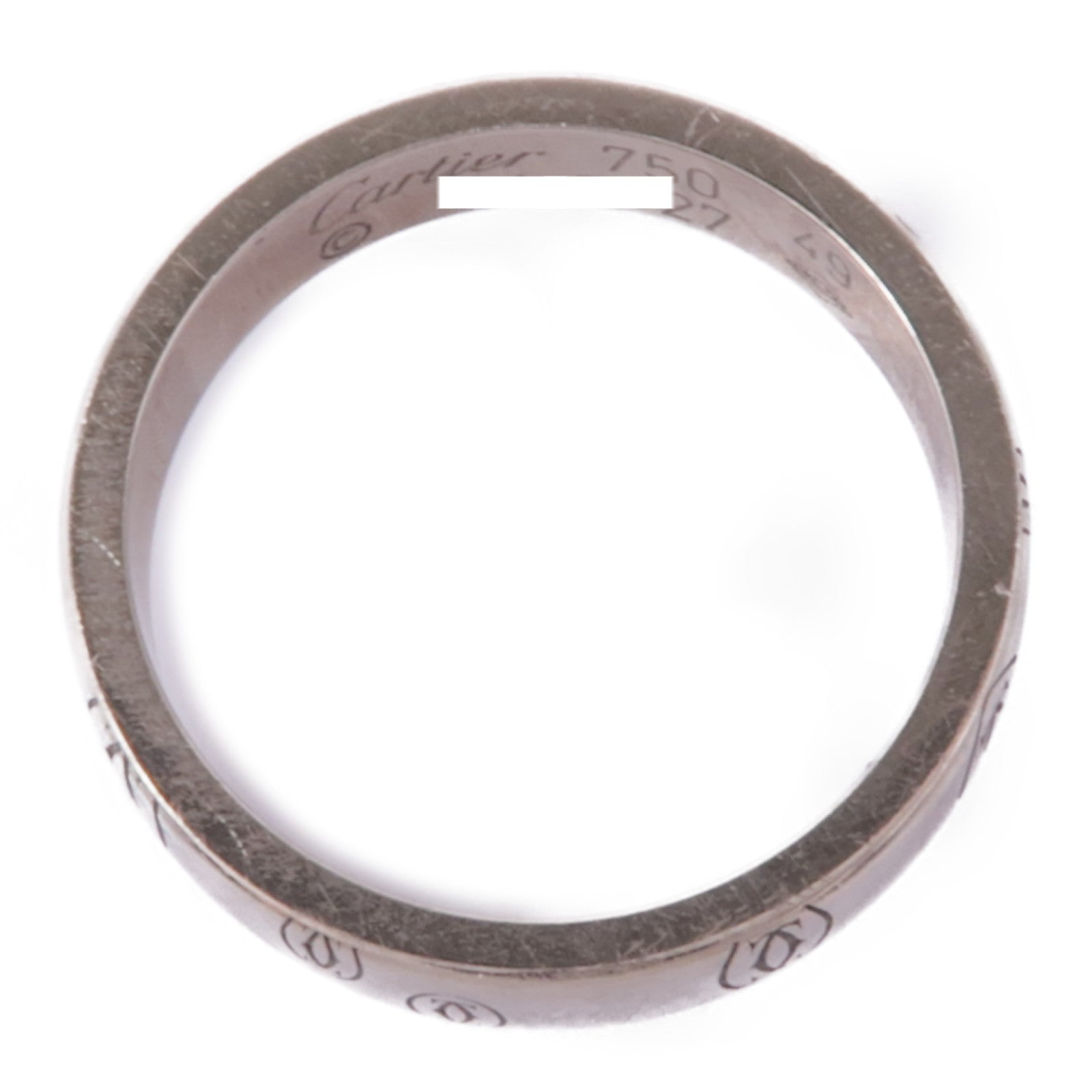 CARTIER 【激減優惠】18K白金Logo de Cartier戒指Cartier#49/US#4.75