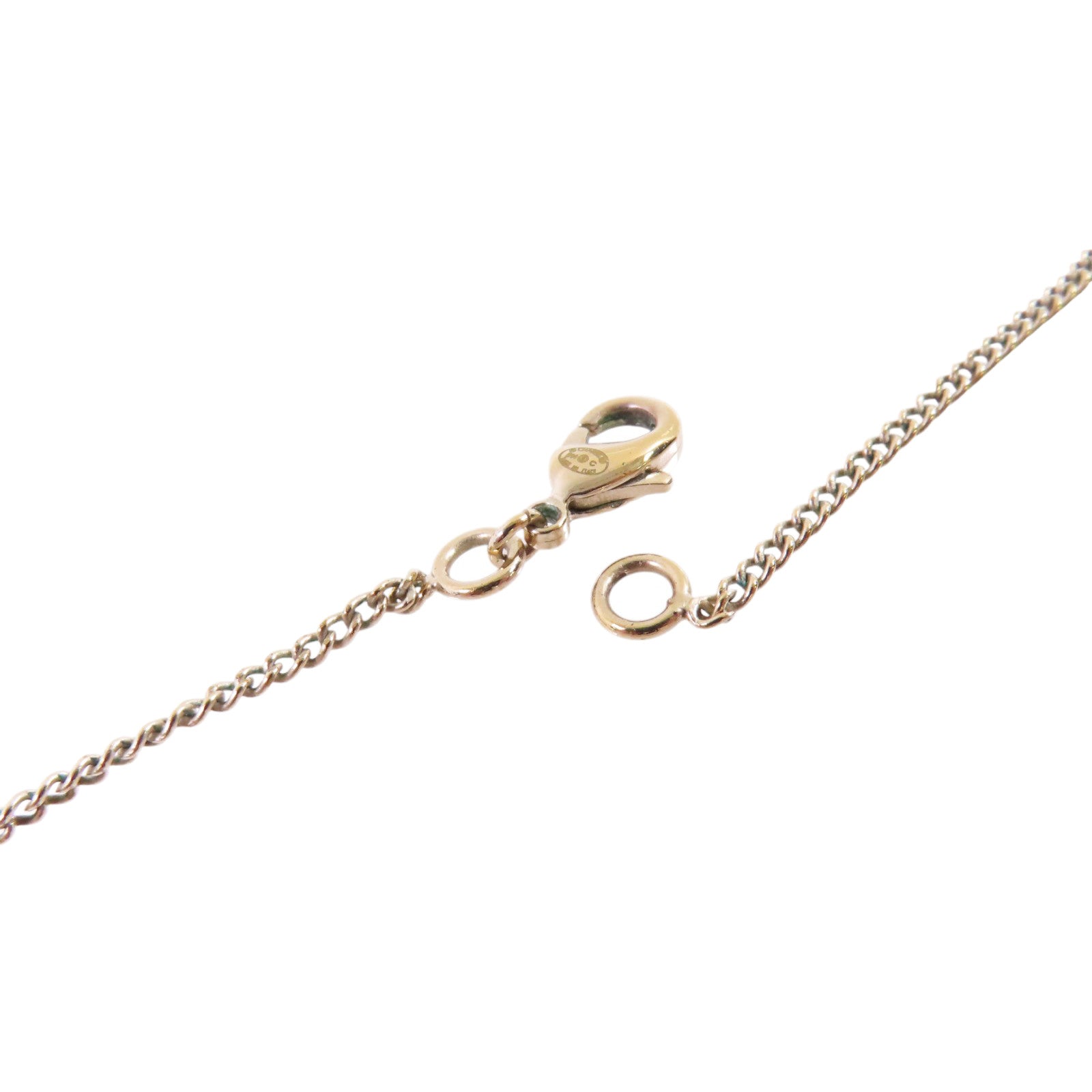 CHANEL CC Necklace A63047 Metal PVC Rhinestone
