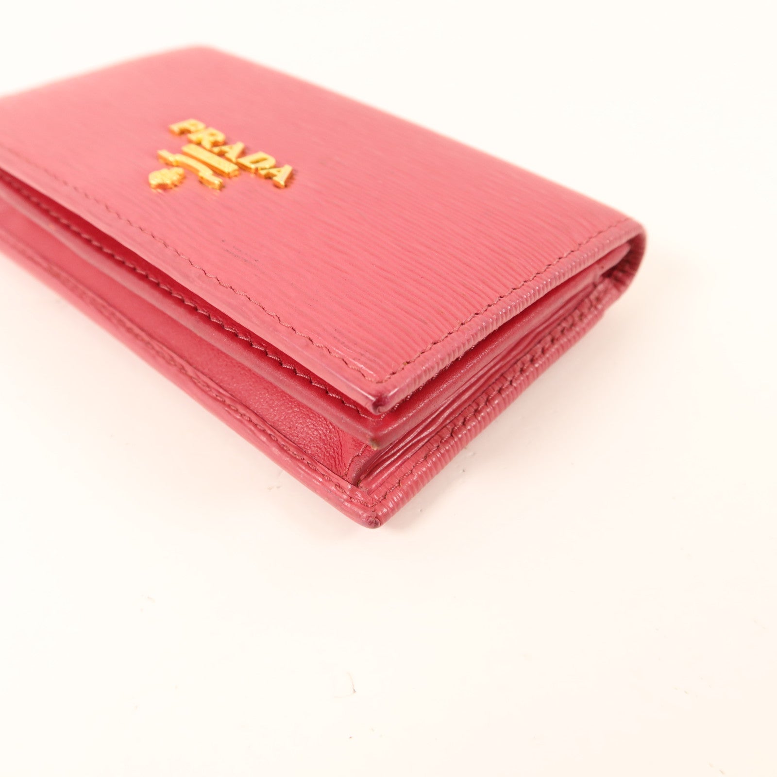 PRADA 牛皮皮革Card Case金扣卡片套