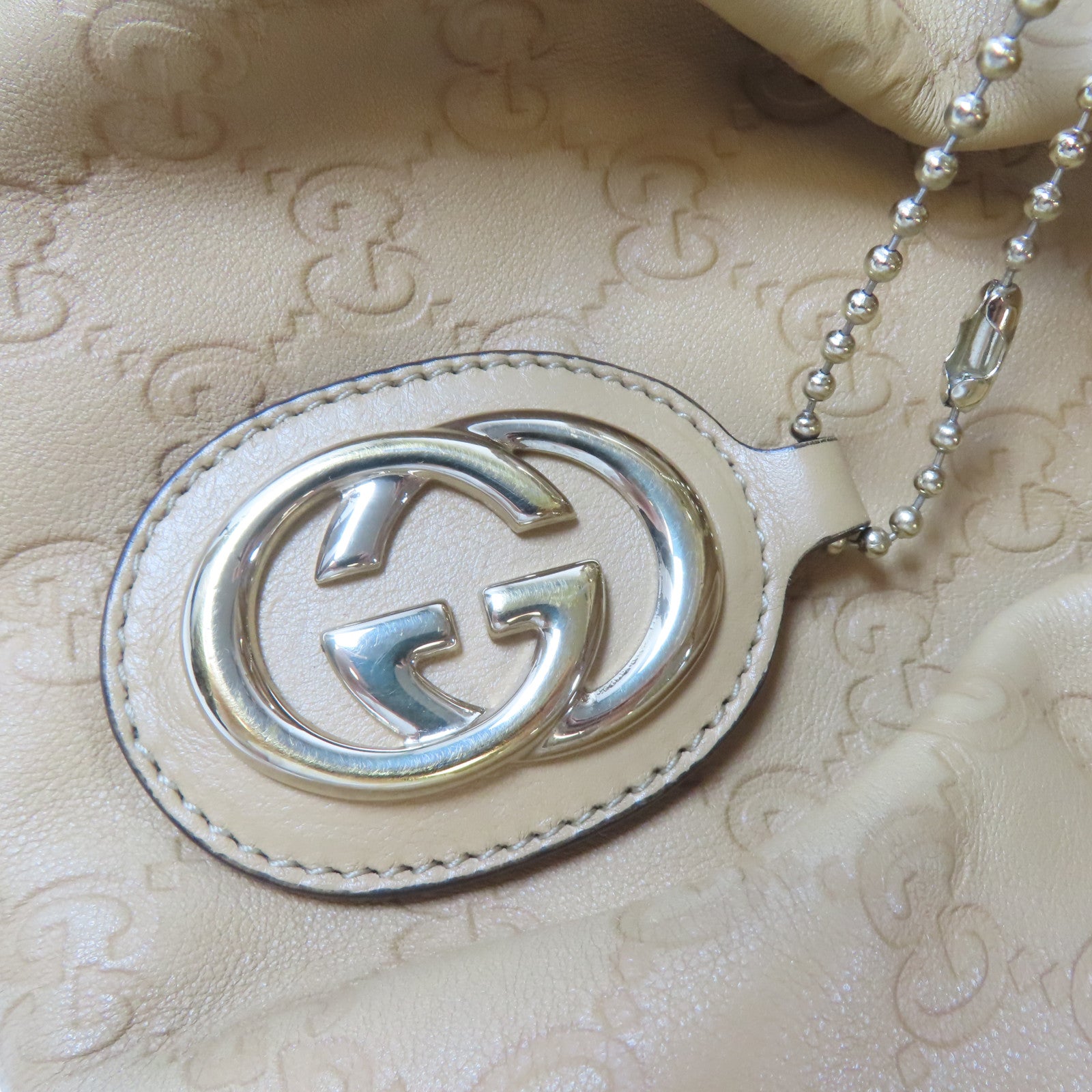 GUCCI 牛皮皮革Shoulder Bag金扣肩背袋啡色