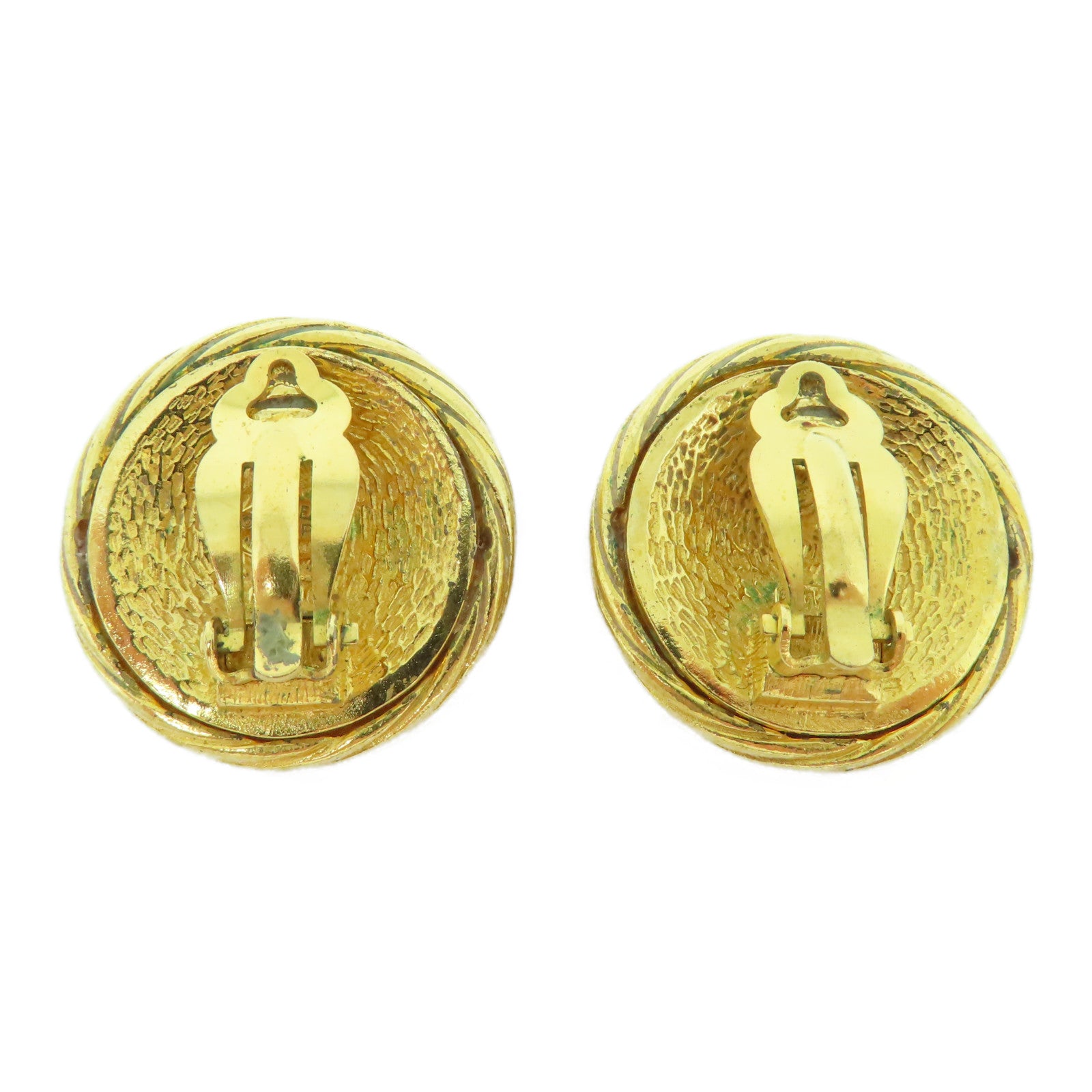 CHANEL 金屬Vintage Earrings耳環金色