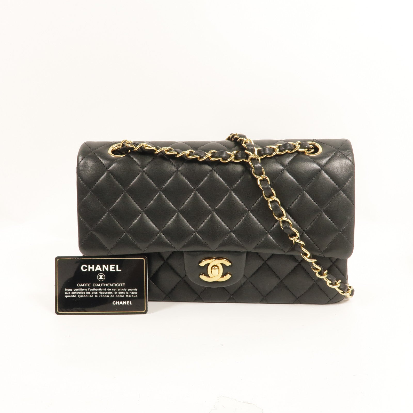 CHANEL 羊皮皮革Classic 25鏈帶肩背袋
