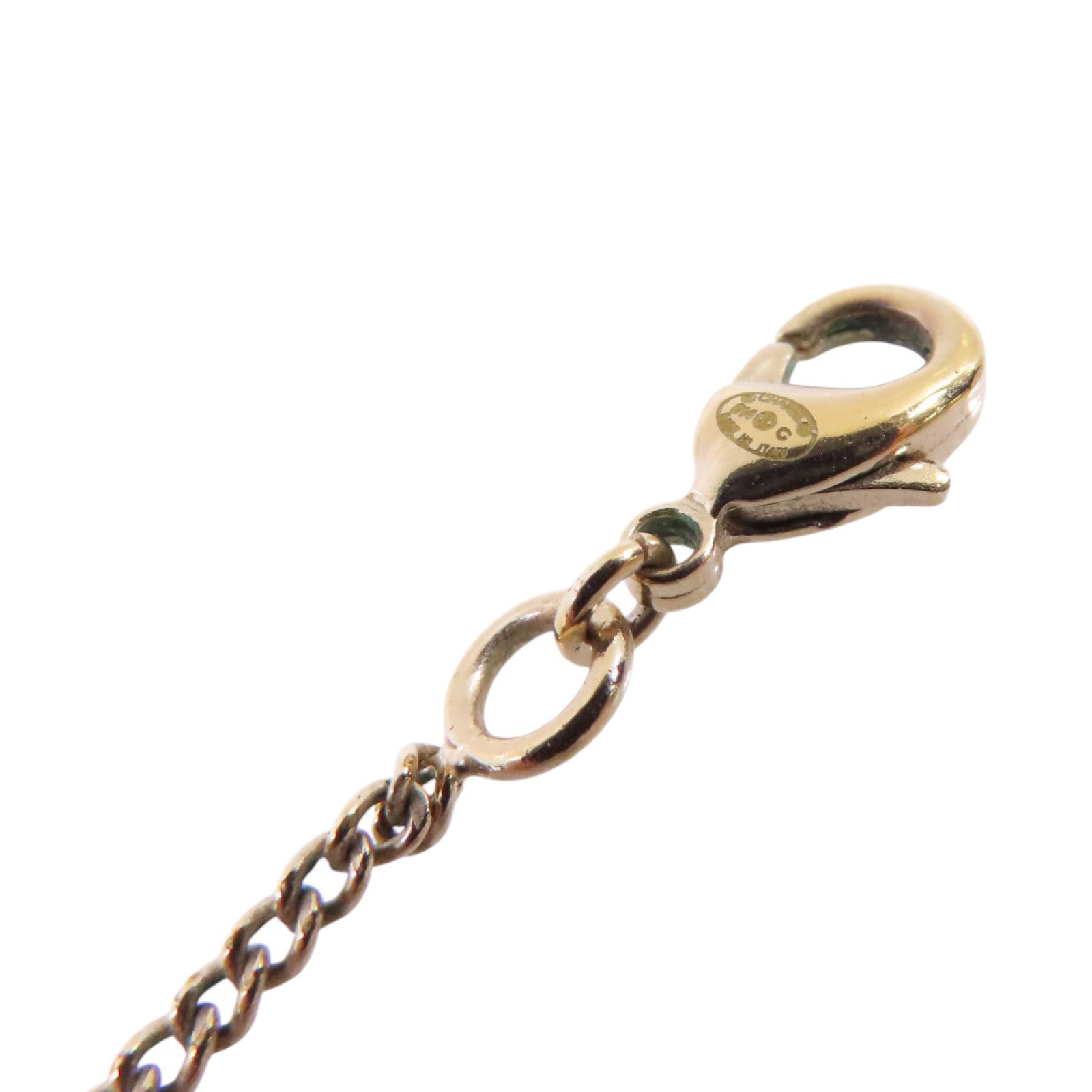 CHANEL CC Necklace A63047 Metal PVC Rhinestone