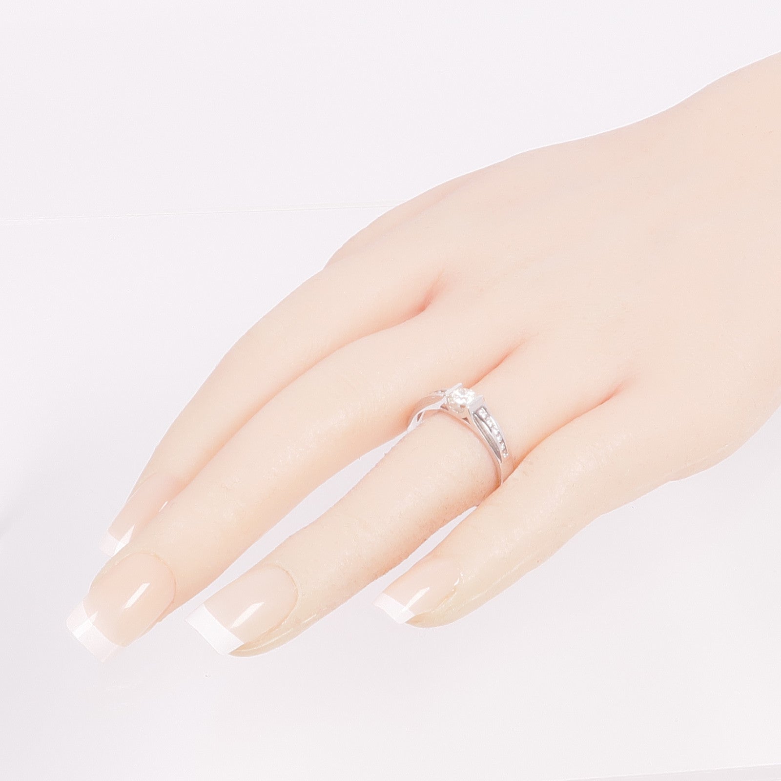 JEWELRY 【激減優惠】18K白金Diamond Ring鑽石戒指US#9.25