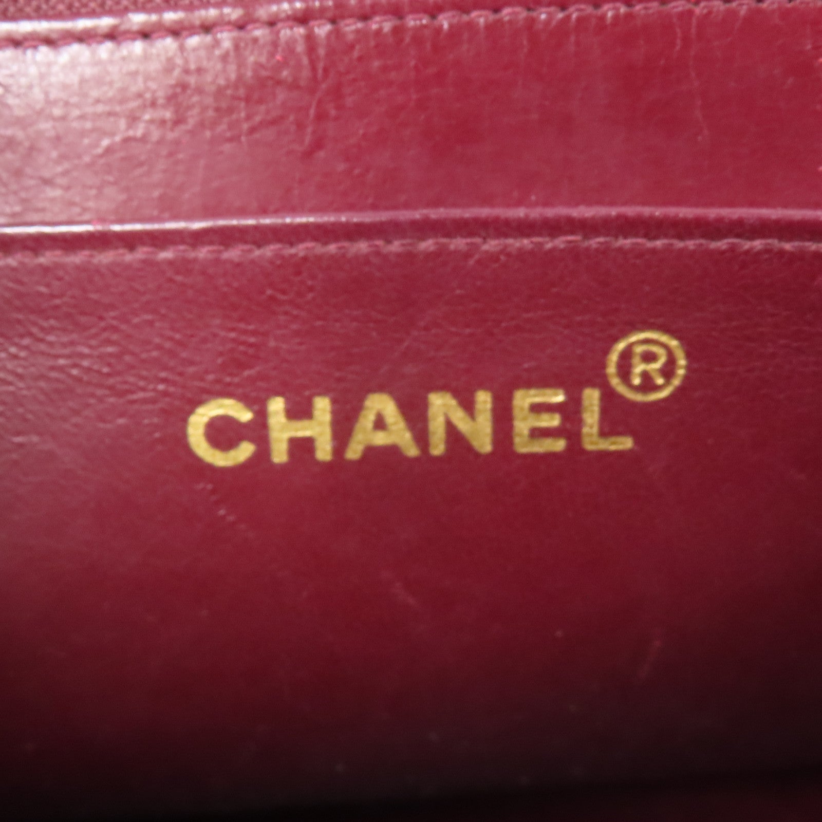 CHANEL 羊皮皮革Chain Shoulder金扣鏈帶肩背袋