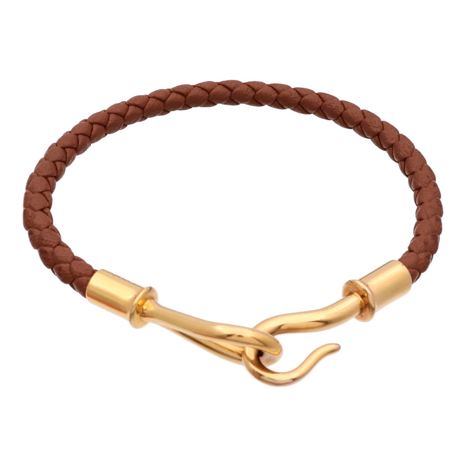 HERMES 【激減優惠】Swift皮革Jumbo H Bracelet金扣手帶