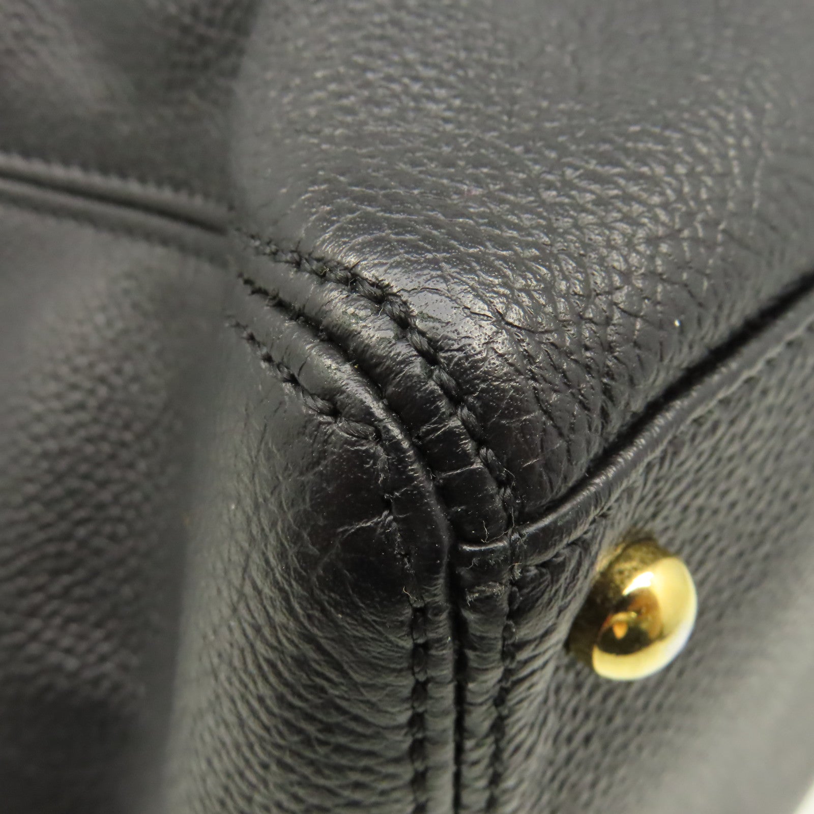 CHANEL 【激減優惠】牛皮皮革2Way Shoulder Bag金扣手挽肩背兩用袋黑色