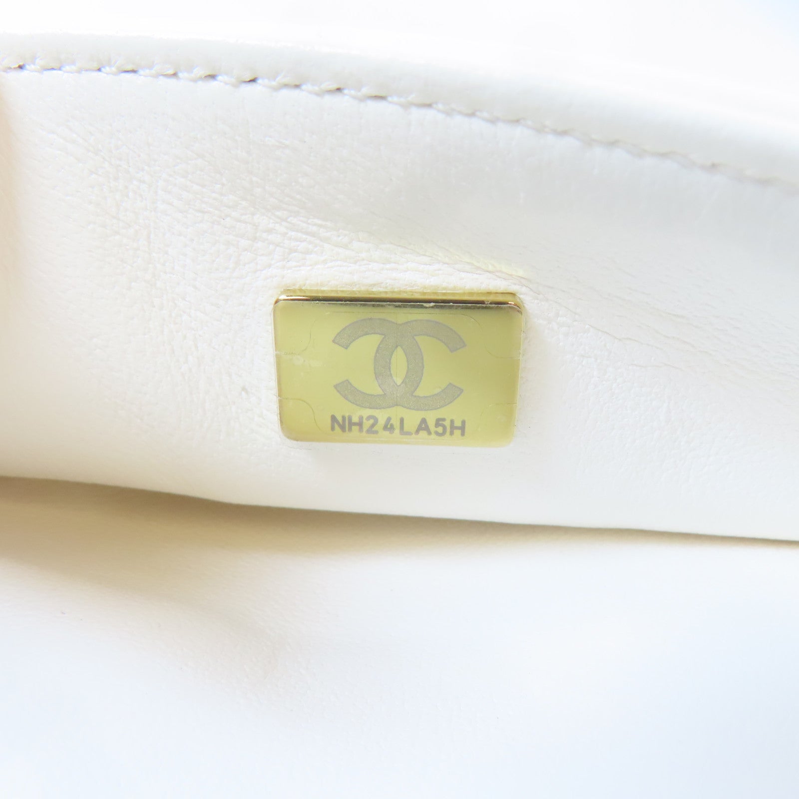 CHANEL 【激減優惠】斜紋軟呢2 Way Shoulder Bag金扣手挽肩背兩用袋黑色/白色