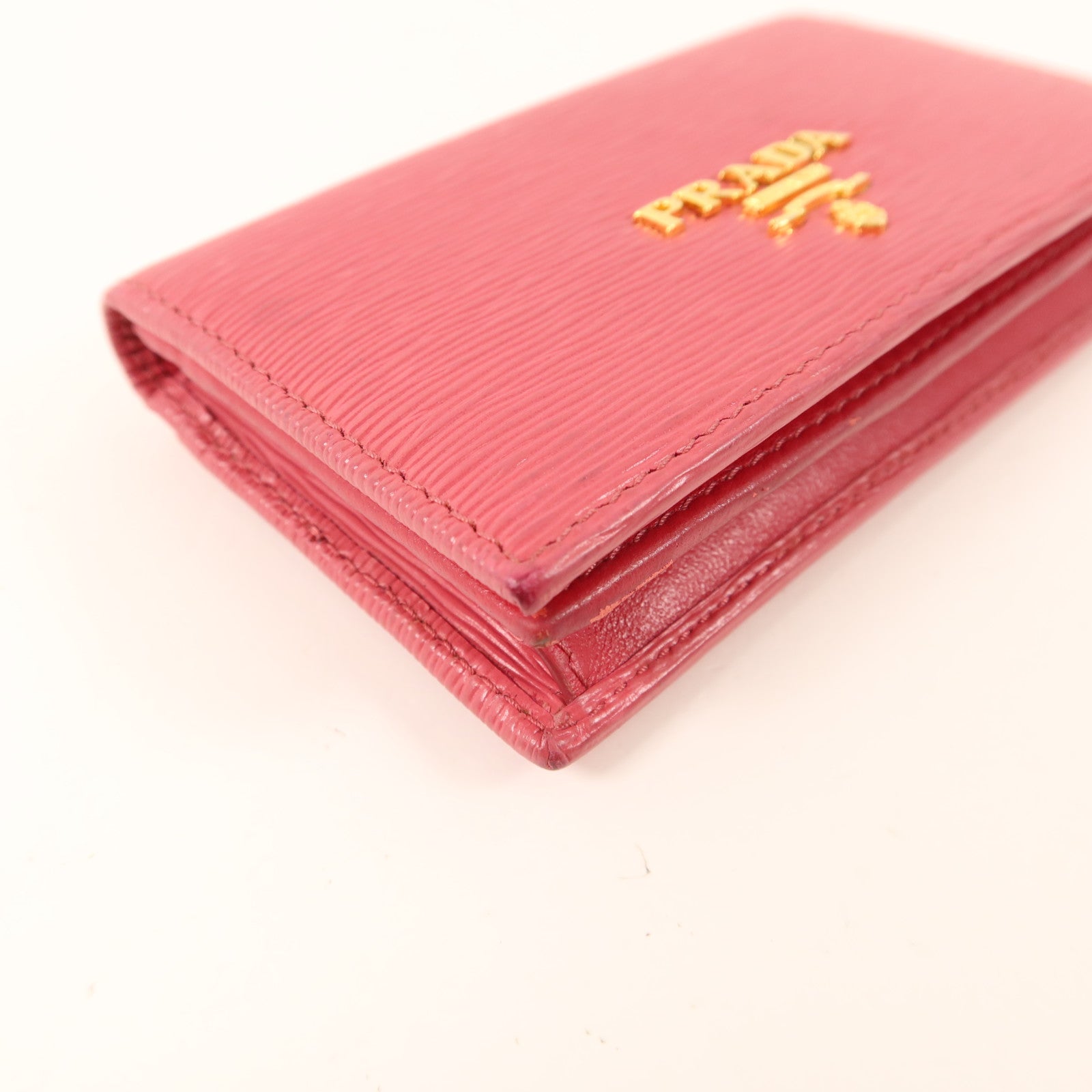 PRADA 牛皮皮革Card Case金扣卡片套