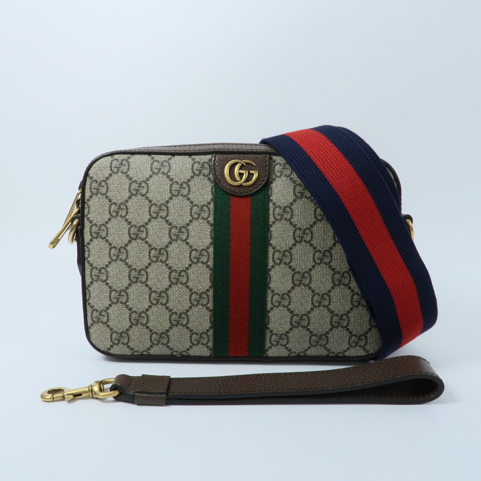 GUCCI 塗層帆布Ophidia GG Supreme Bag肩背袋