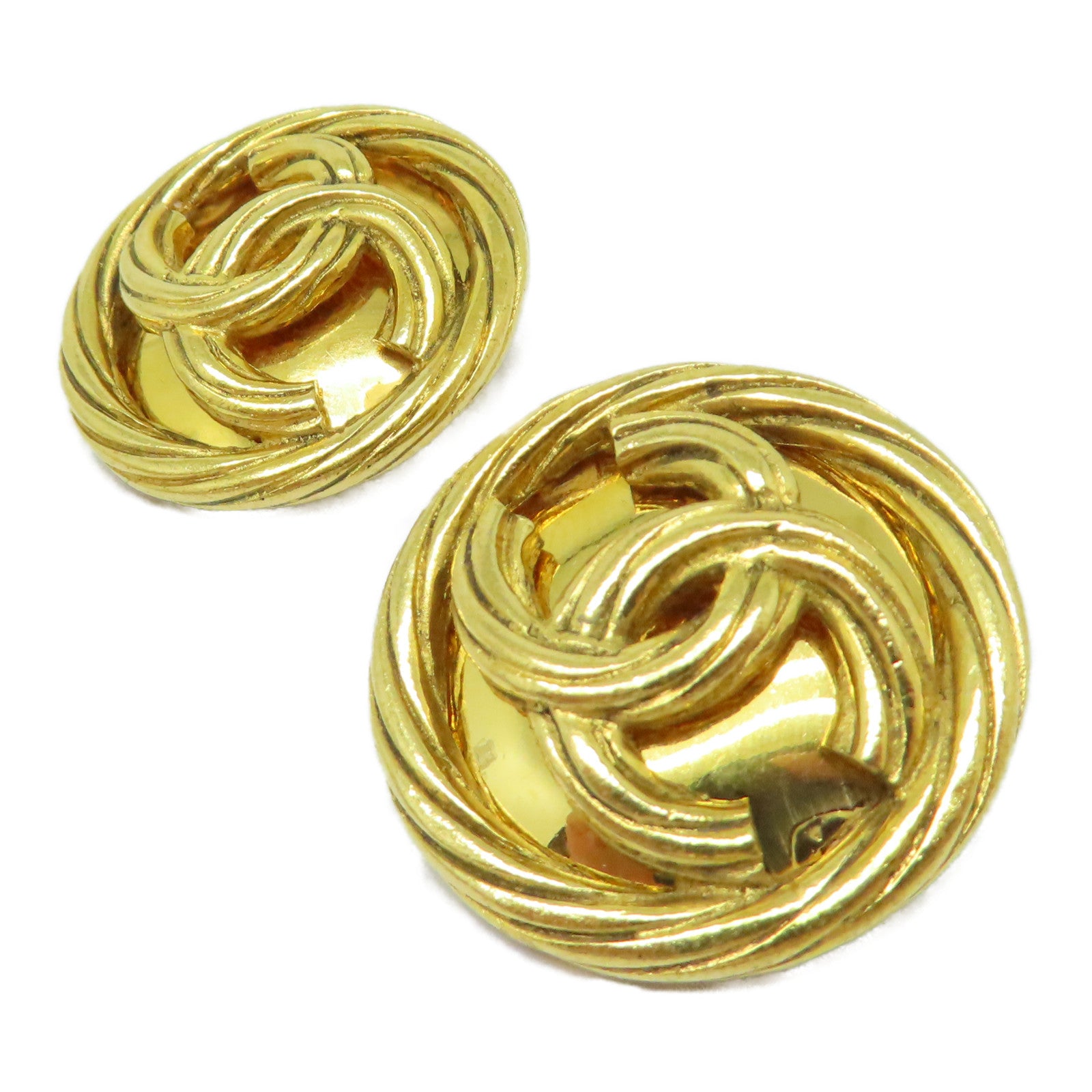 CHANEL 金屬Vintage Earrings耳環金色