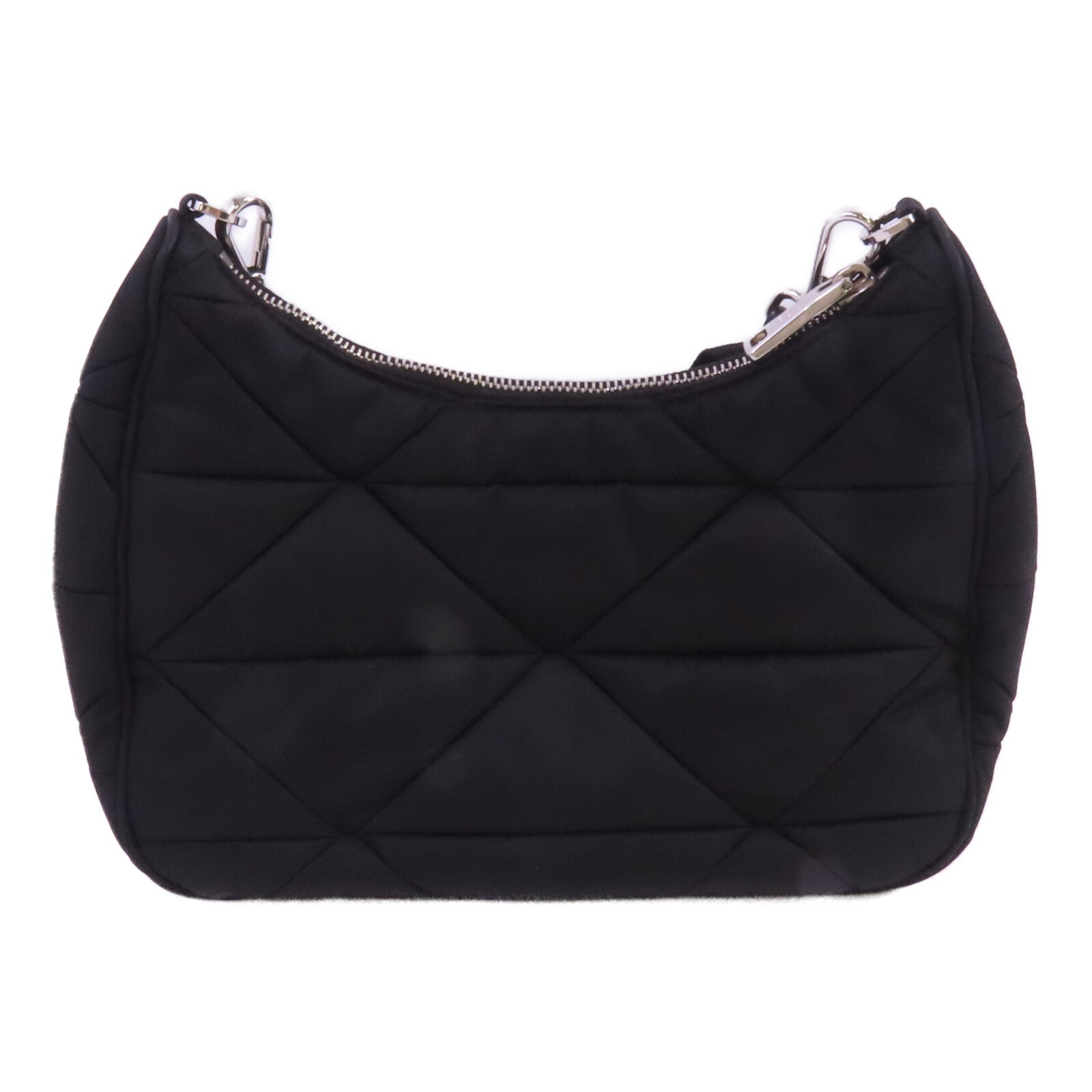 PRADA 尼龍Padded Re Nylon銀扣肩背袋