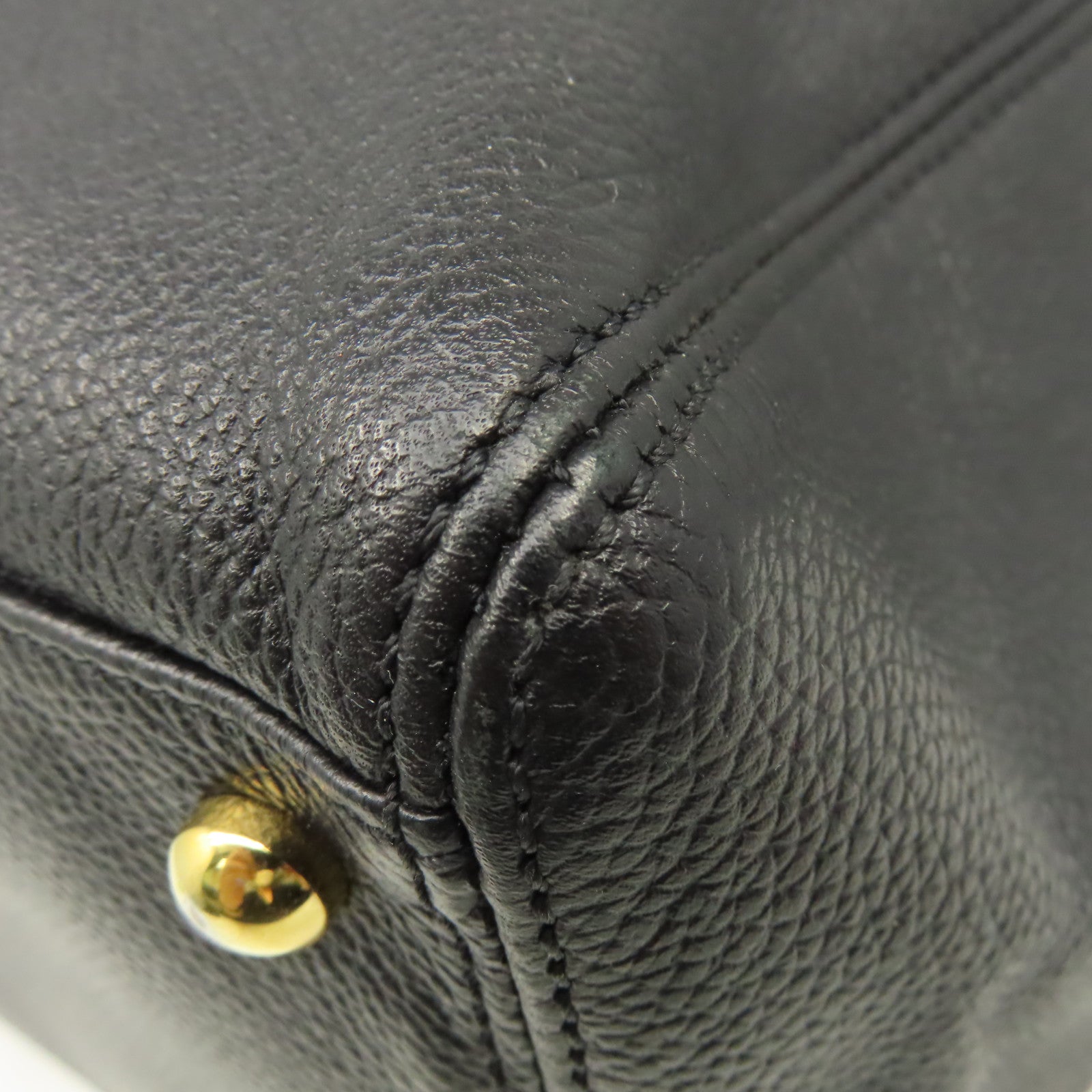 CHANEL 【激減優惠】牛皮皮革2Way Shoulder Bag金扣手挽肩背兩用袋黑色