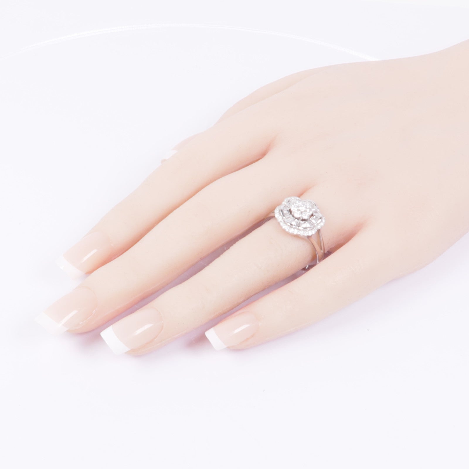 JEWELRY 【激減優惠】18K白金Diamond Ring鑽石戒指US#9.75