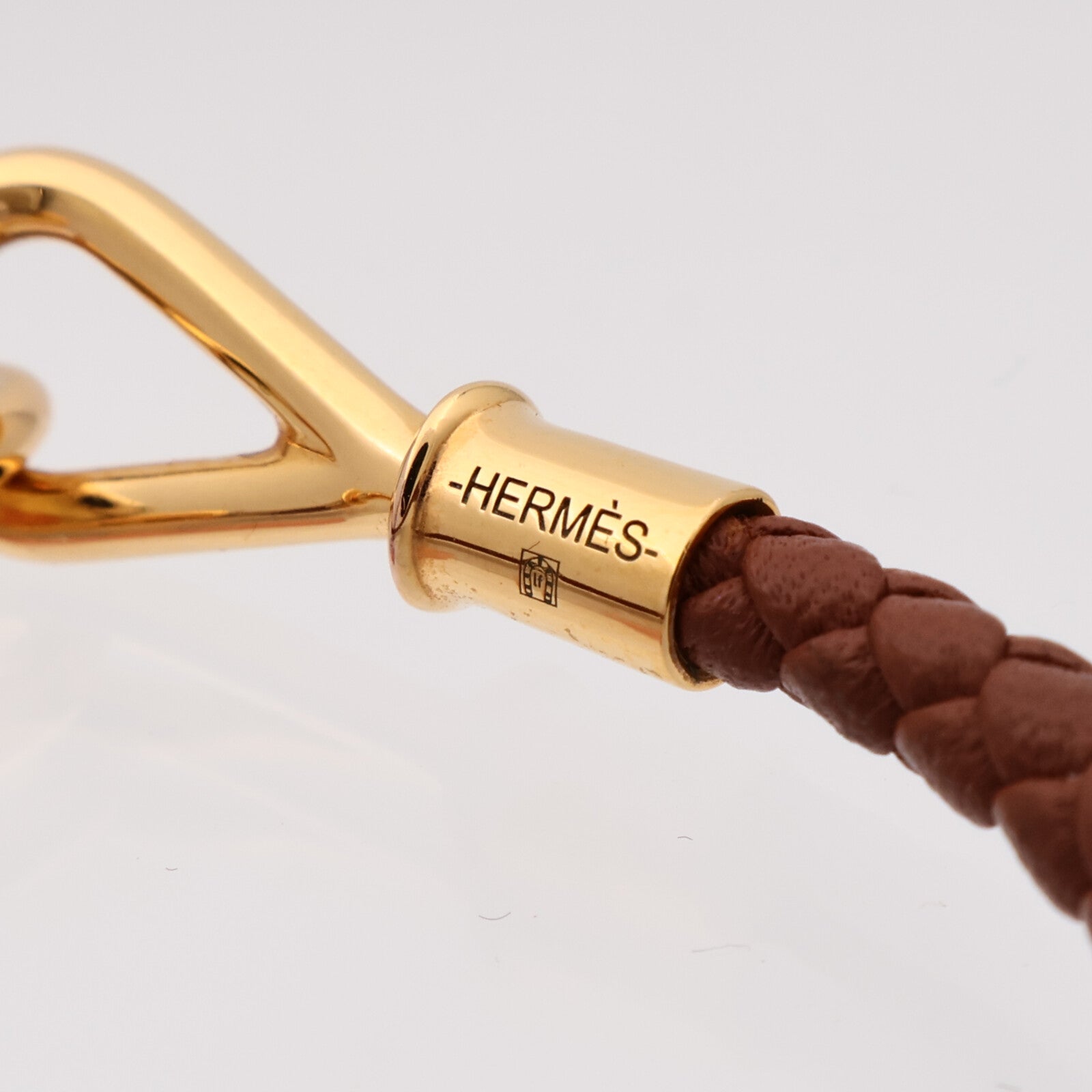 HERMES 【激減優惠】Swift皮革Jumbo H Bracelet金扣手帶