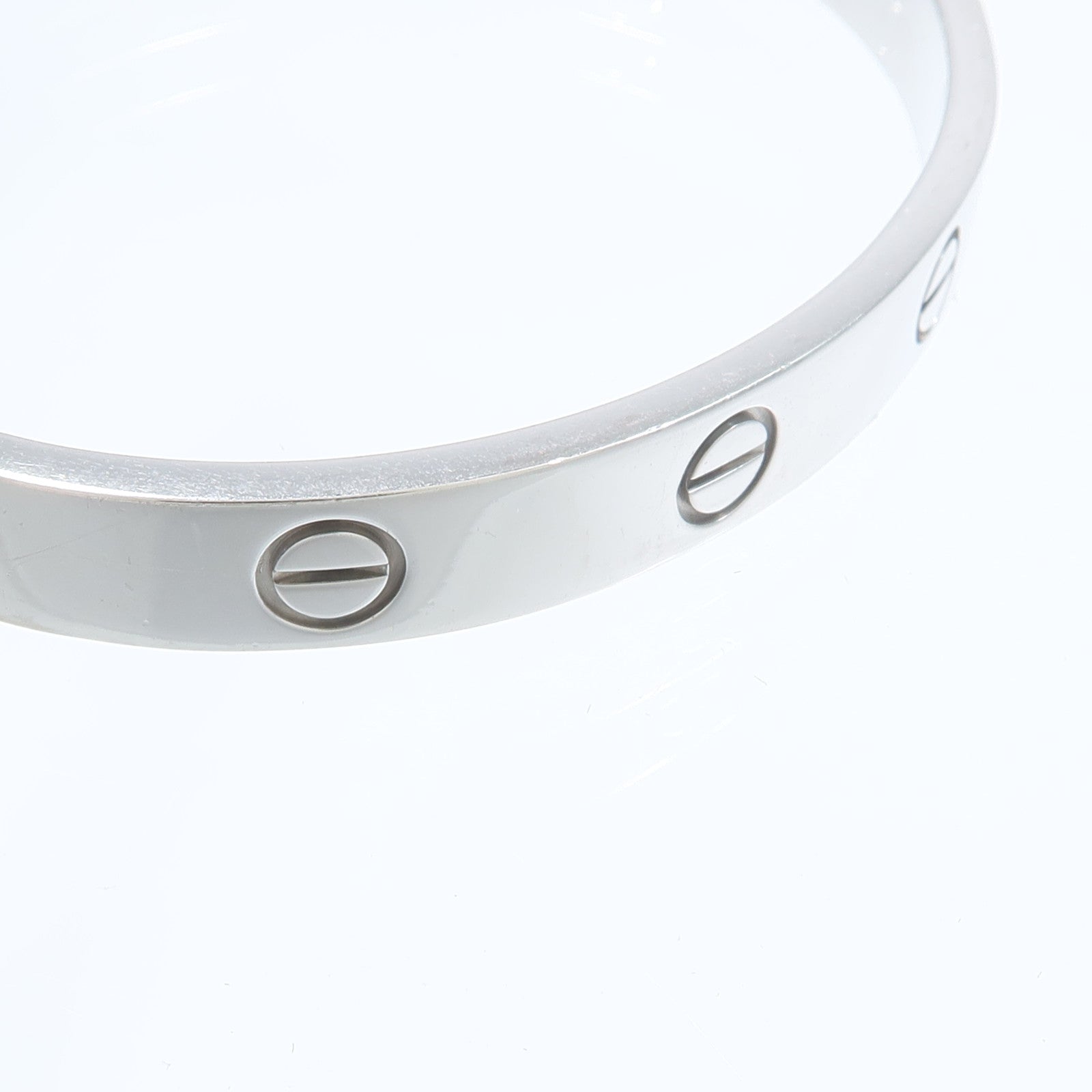 CARTIER 18K白金Love Blaceret手鐲
