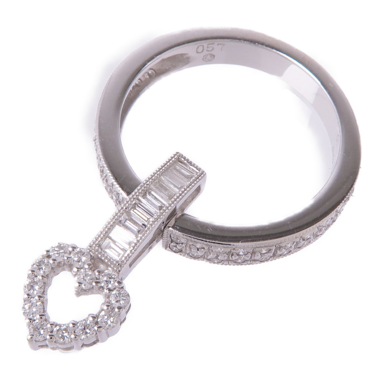 JEWELRY Diamond Pendant Top 18K White Gold