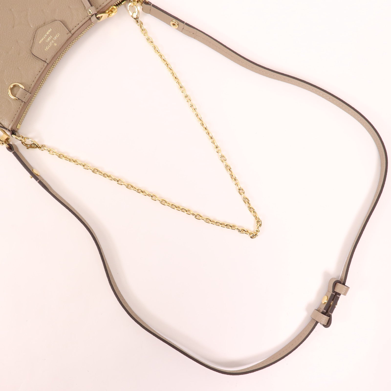 LOUIS VUITTON Monogram Empreinte Easy Pouch On Strap金扣肩背袋