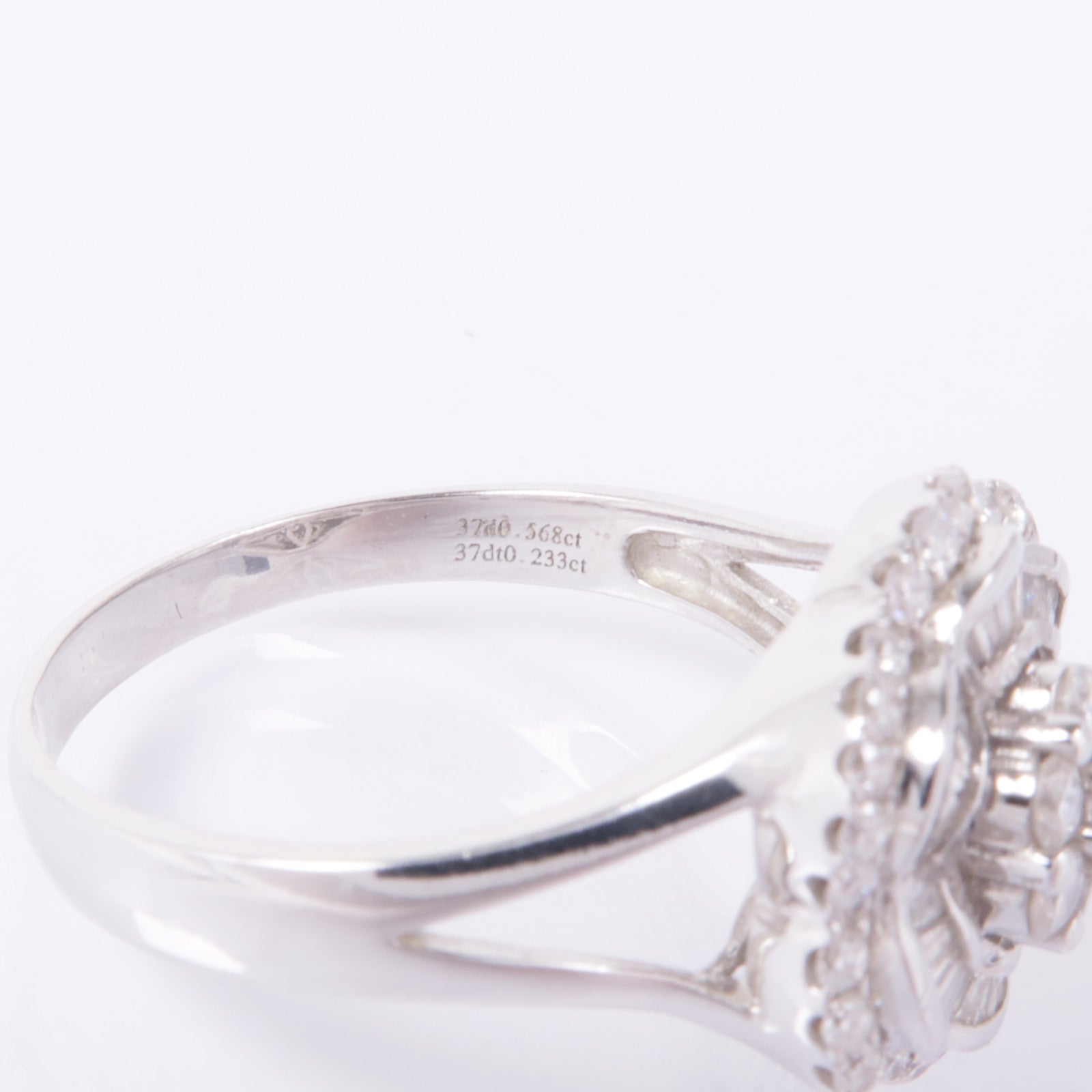 JEWELRY 【激減優惠】18K白金Diamond Ring鑽石戒指US#9.75