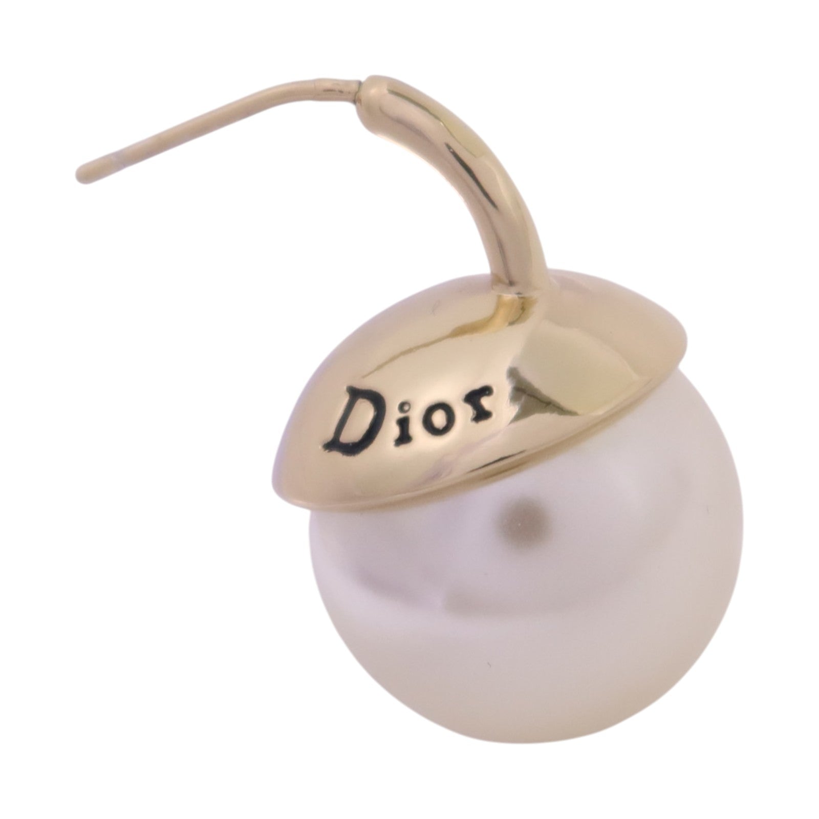 Dior 金屬/仿珍珠Tribales Earrings金扣耳環