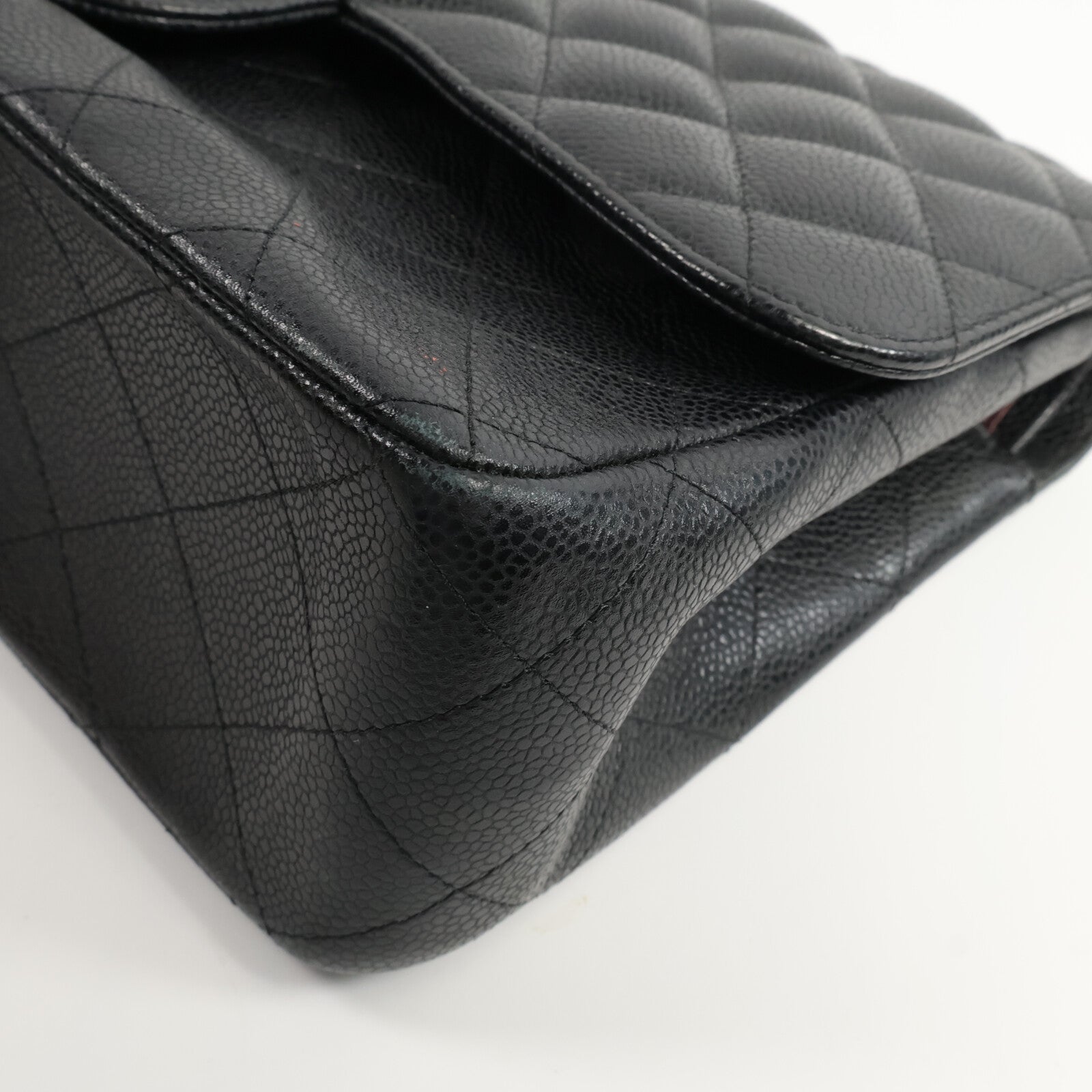 CHANEL 牛皮皮革Large Classic手挽肩背兩用袋