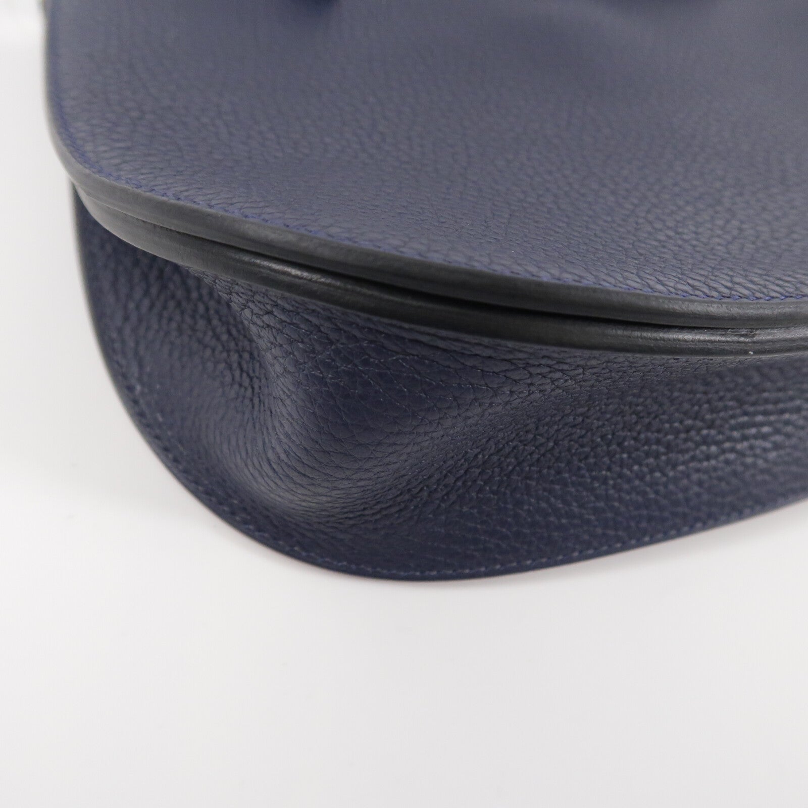 HERMES Clemence皮革Sac Saut 25肩背袋Bleu Nuit