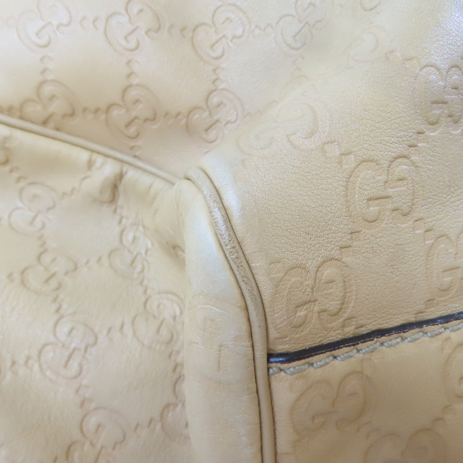 GUCCI 牛皮皮革Shoulder Bag金扣肩背袋啡色
