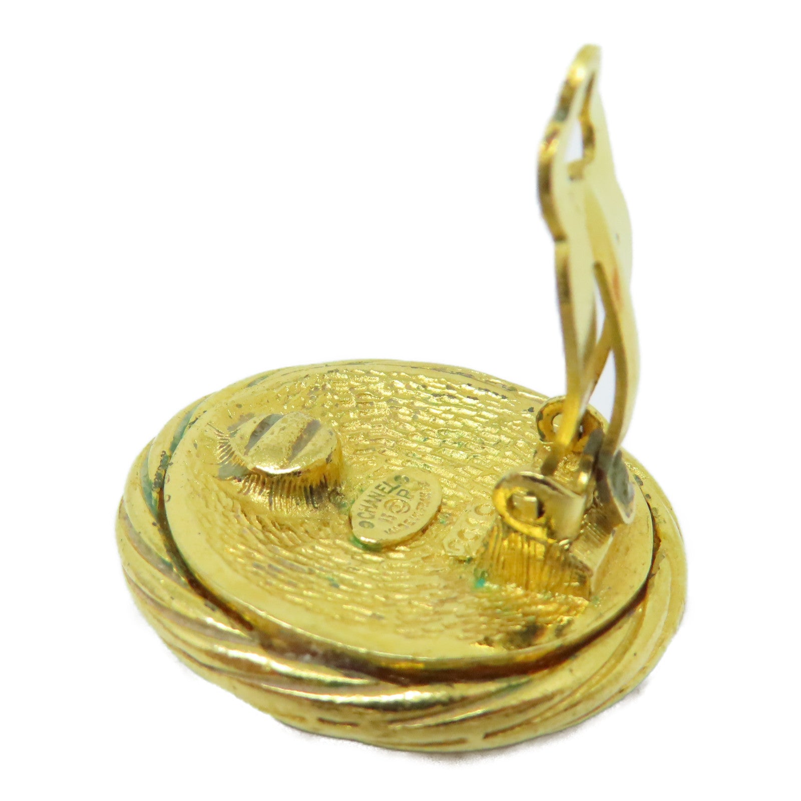 CHANEL 金屬Vintage Earrings耳環金色