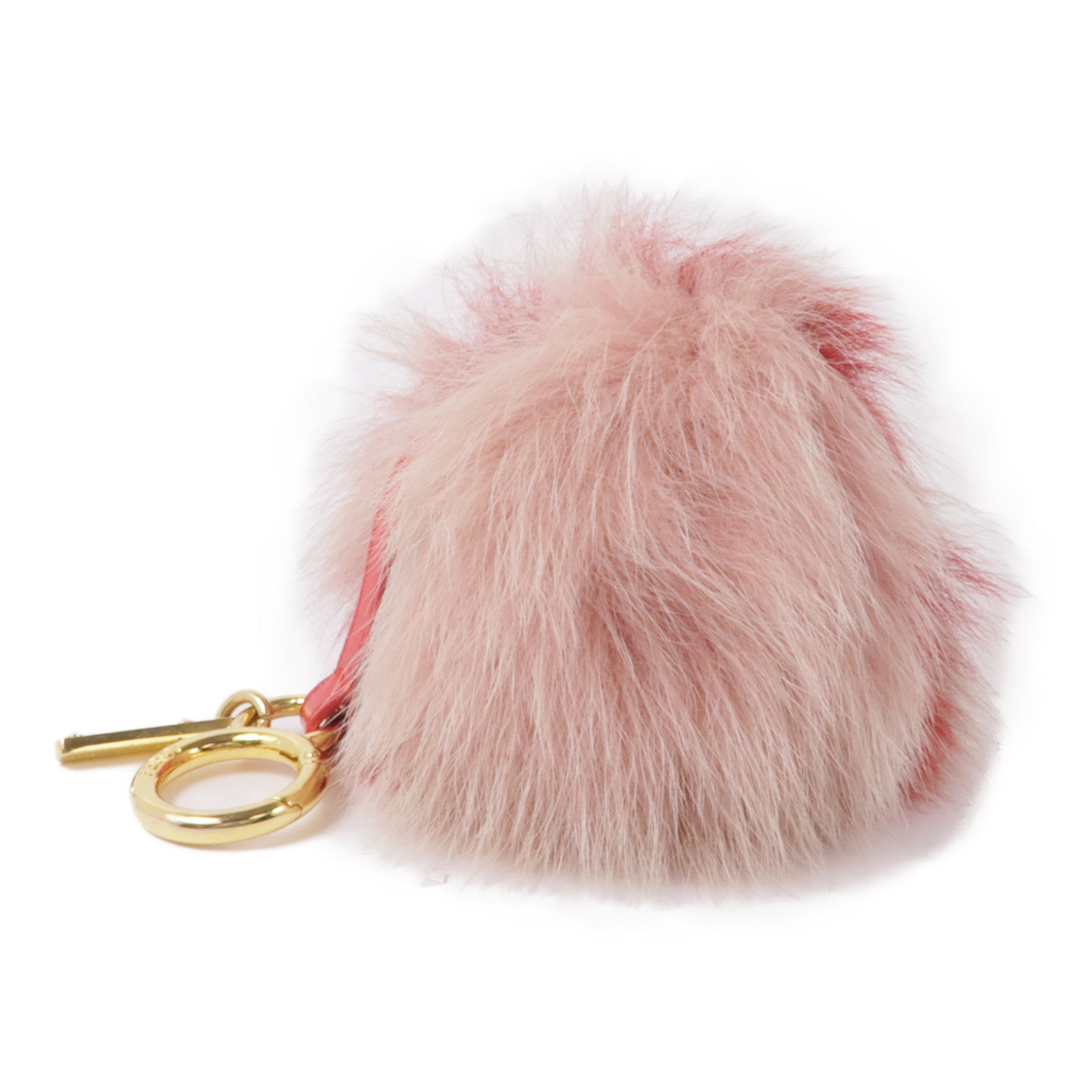 FENDI 毛皮Charm金扣掛飾