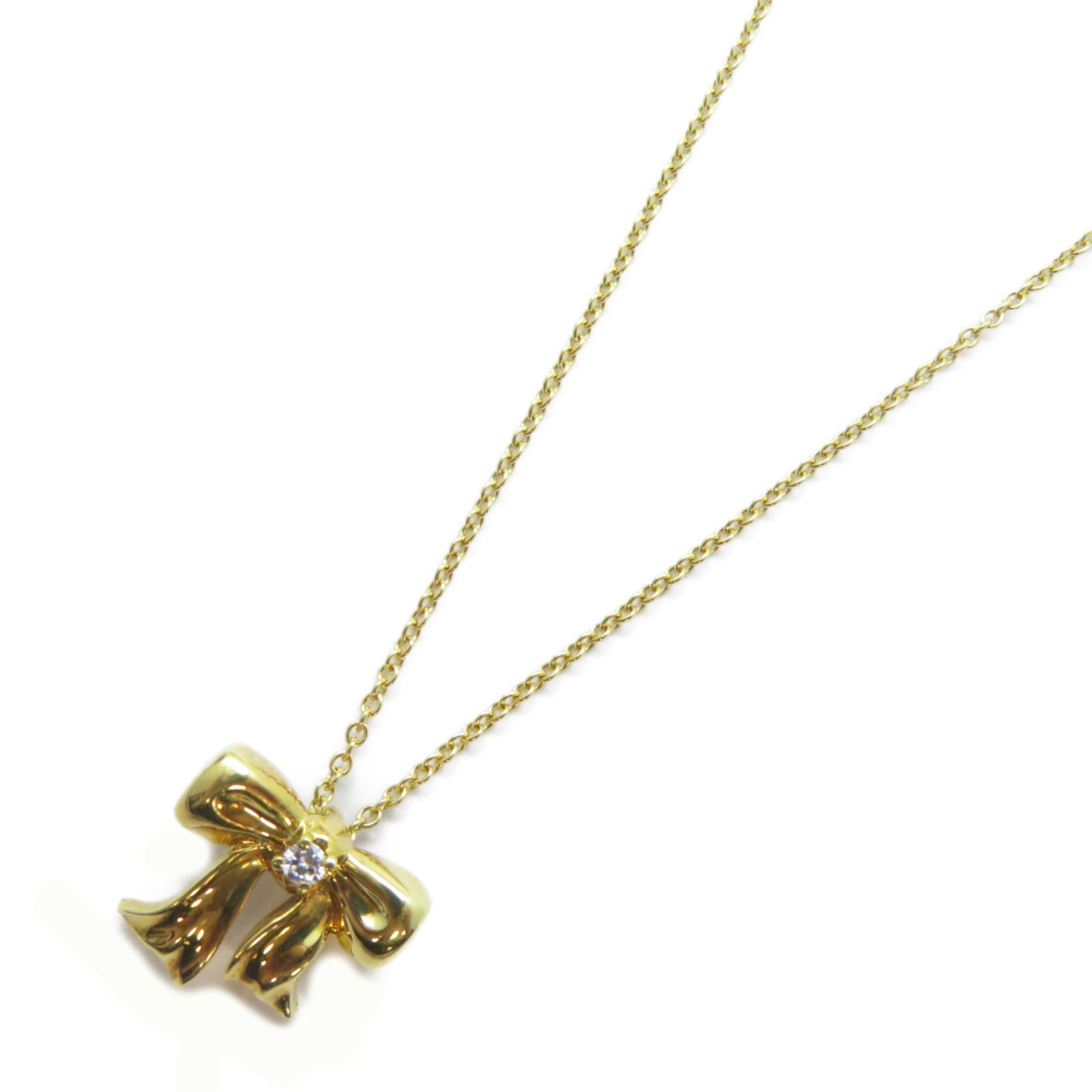 TIFFANY＆CO 18K黃金Diamond Necklace鑽石項鍊