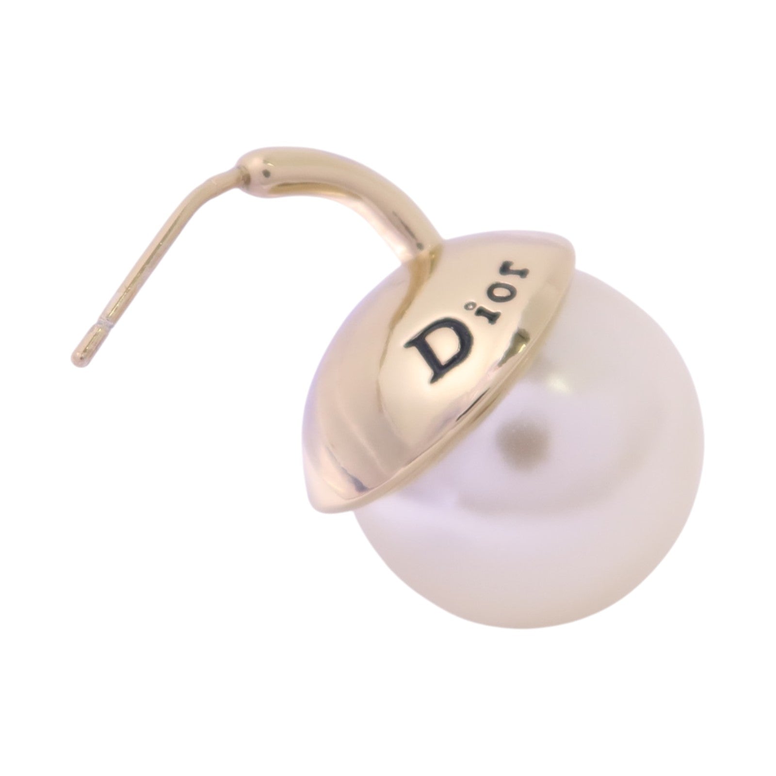 Dior 金屬/仿珍珠Tribales Earrings金扣耳環
