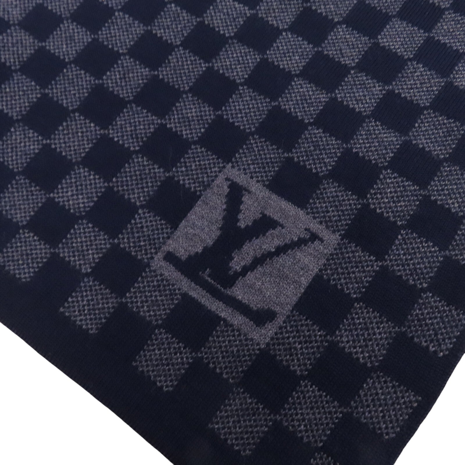 LOUIS VUITTON 羊毛Echarpe Petit Damier Scraf圍巾
