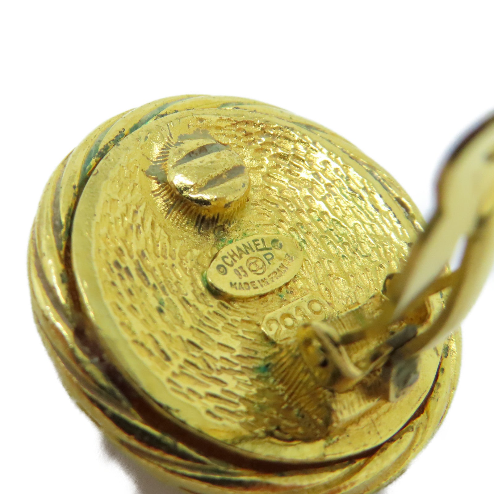 CHANEL 金屬Vintage Earrings耳環金色